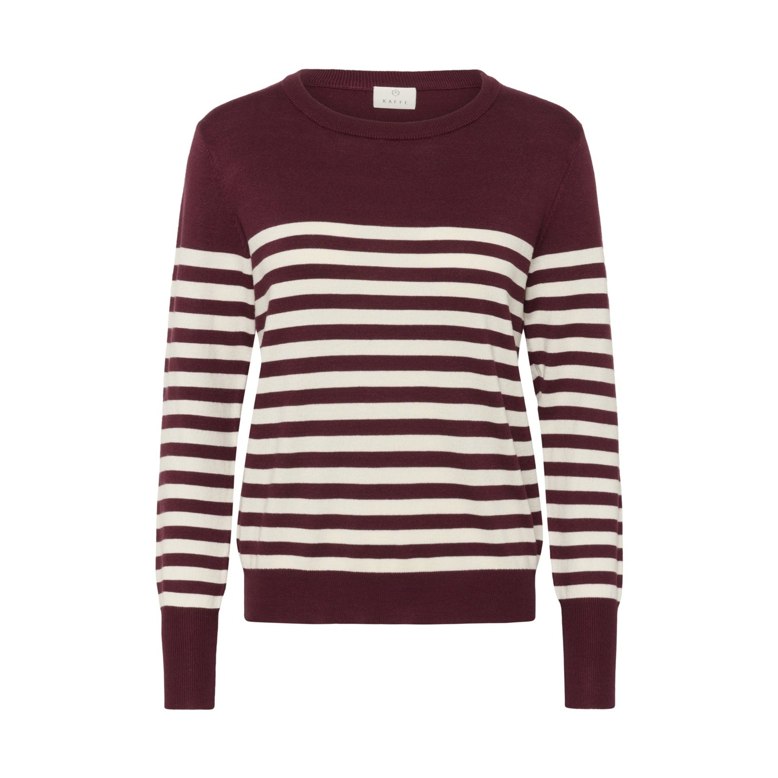 Stribet strik pullover