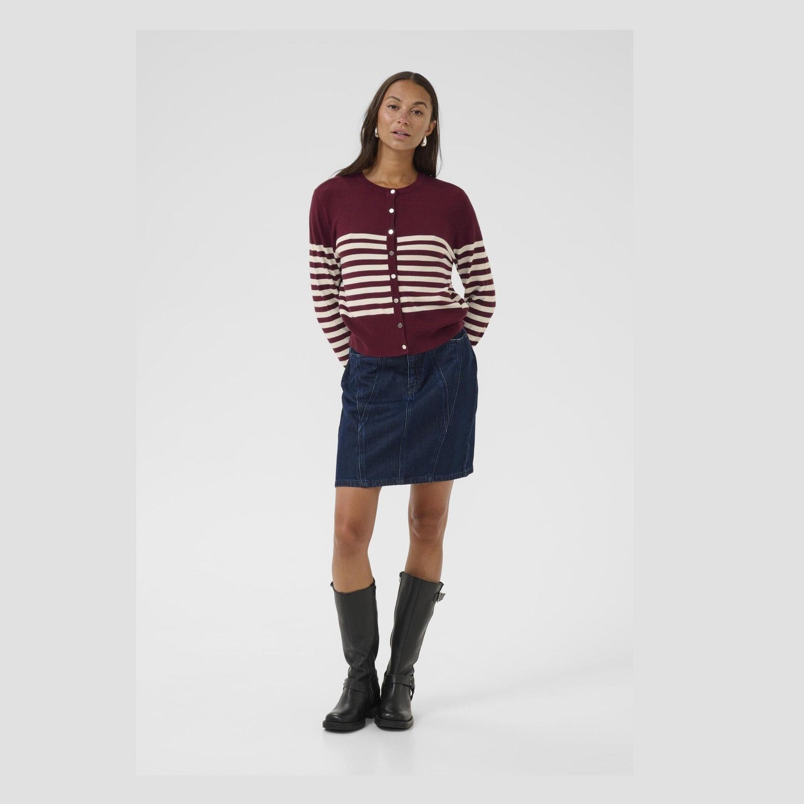 KAlizza Cardigan med striber
