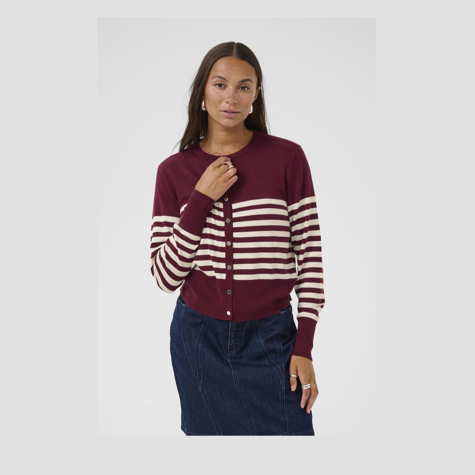 KAlizza Cardigan med striber