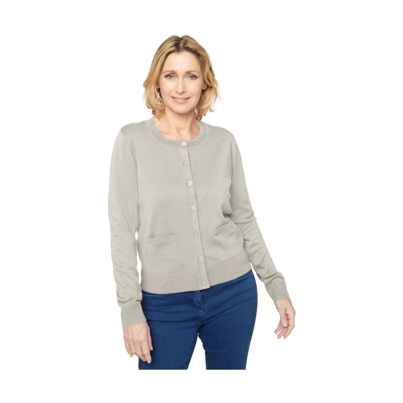 Klassisk cardigan m/lomme