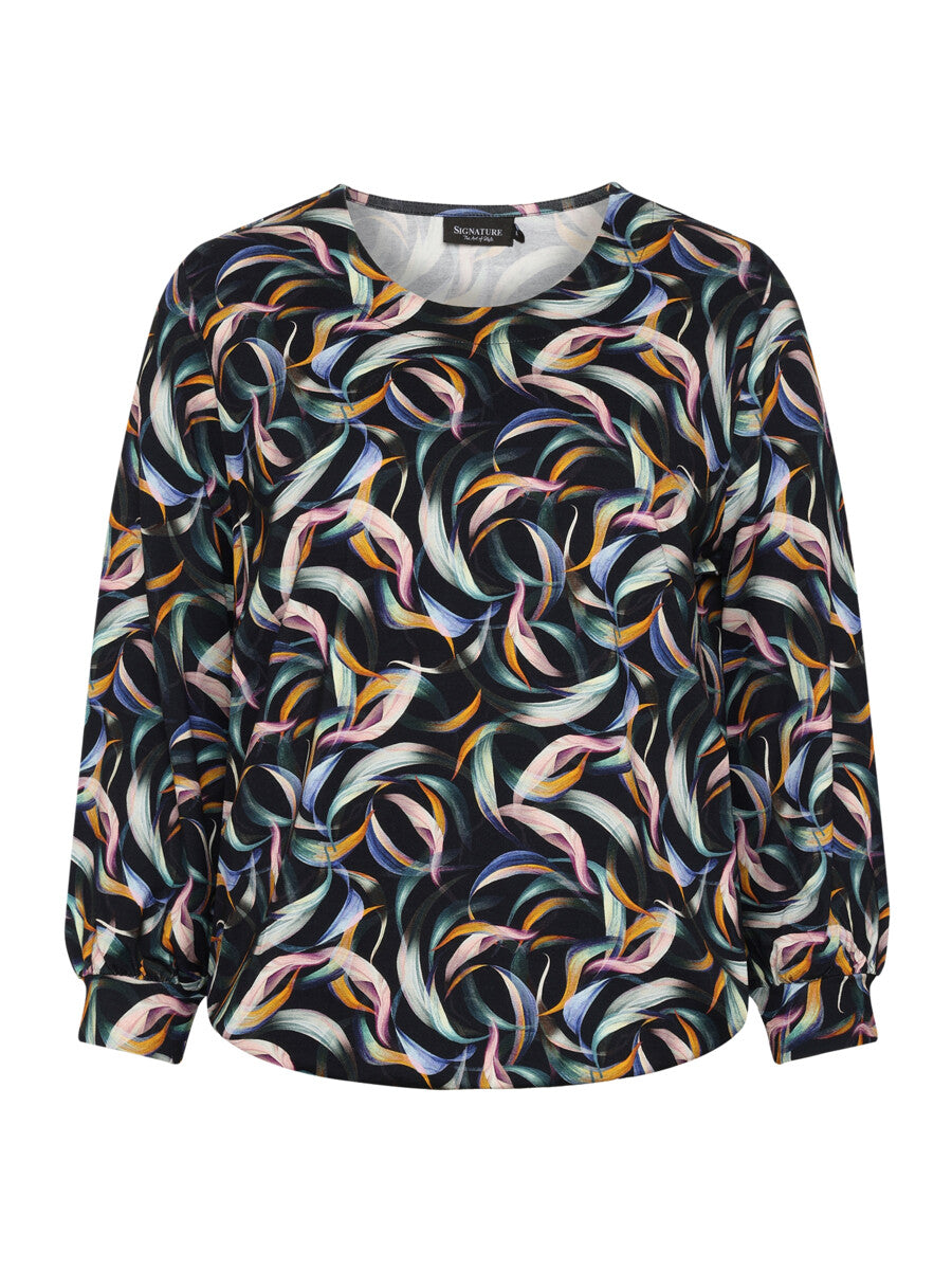 Mønstret T-shirt