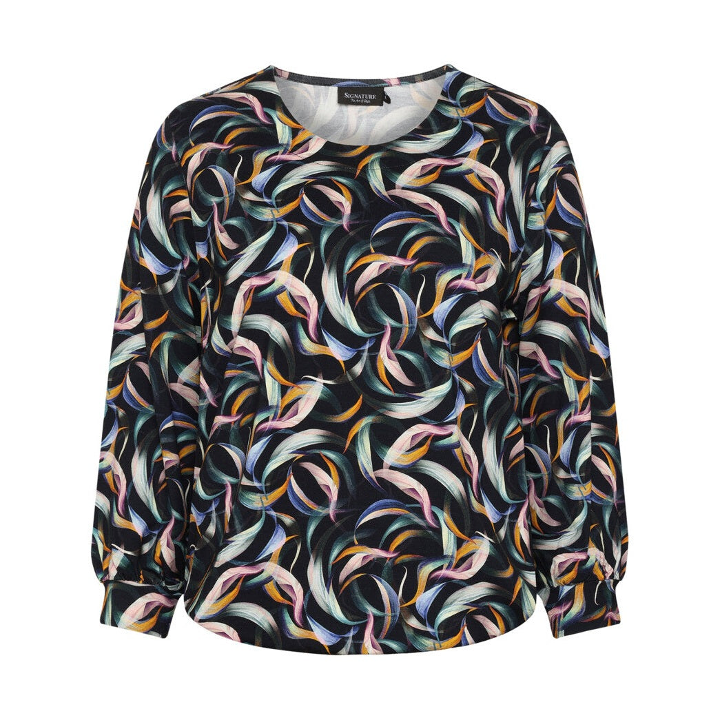 Mønstret T-shirt
