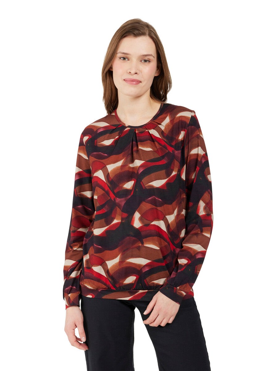 Mønstret Bluse