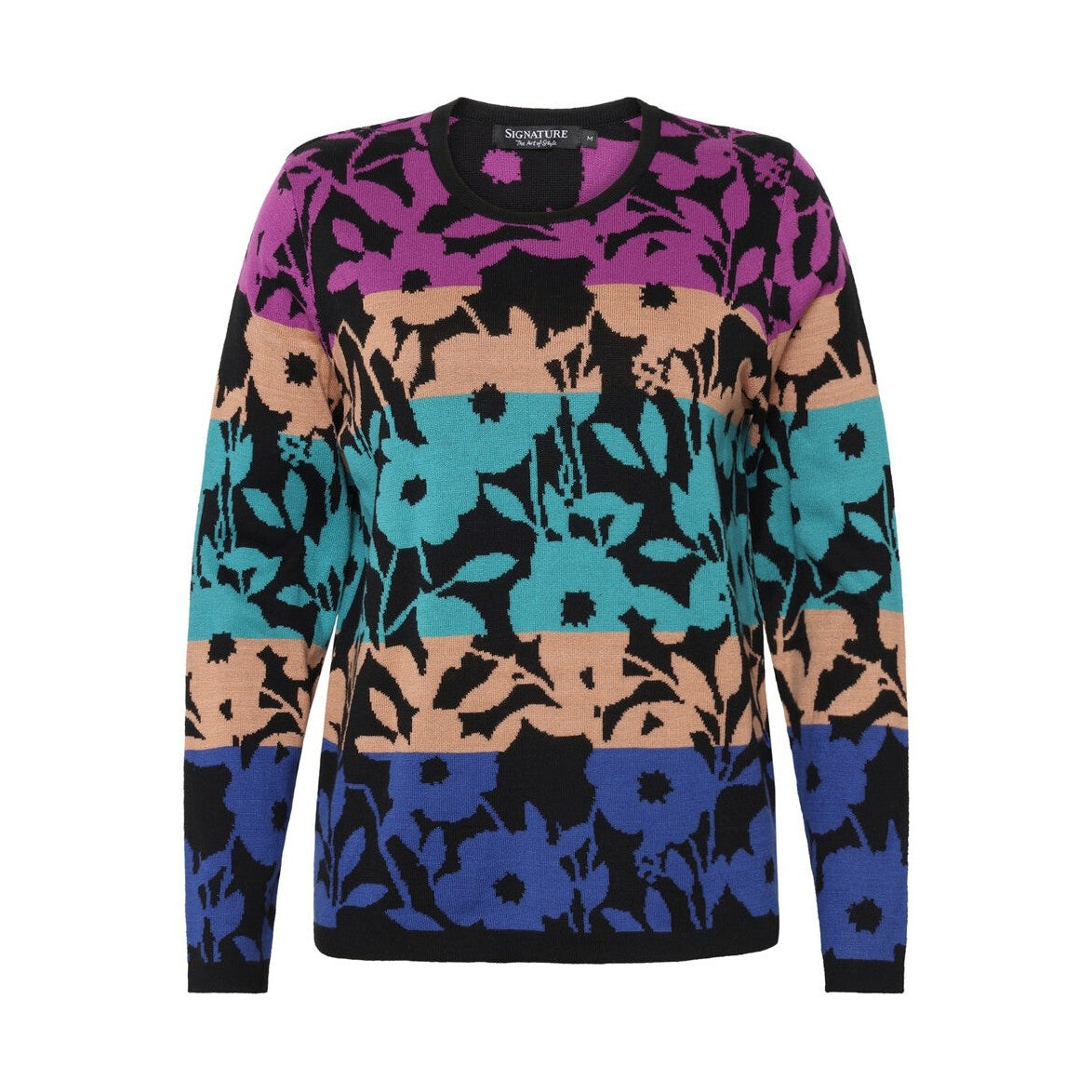 Mønstret Strik Pullover