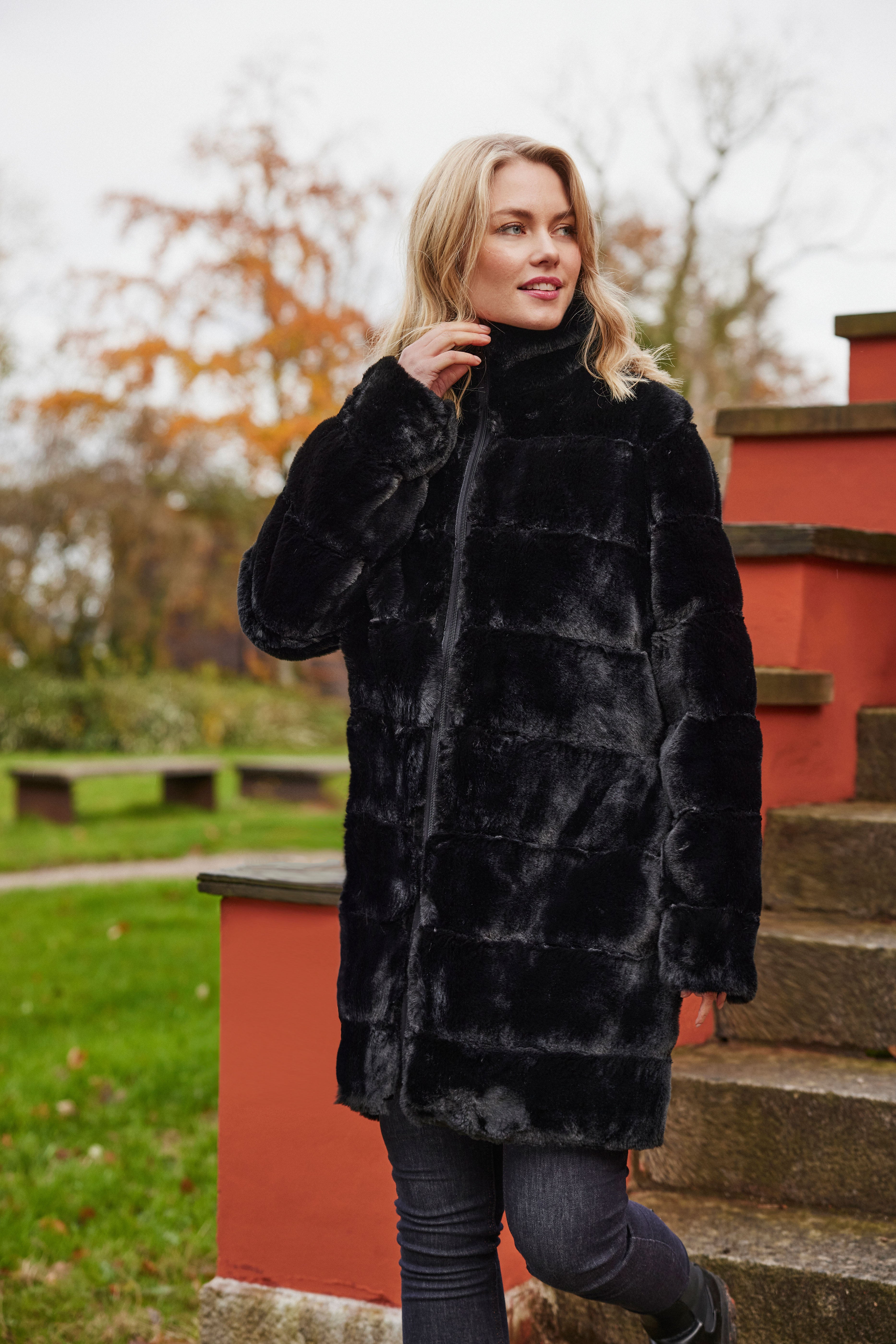 Sort pelsJakke