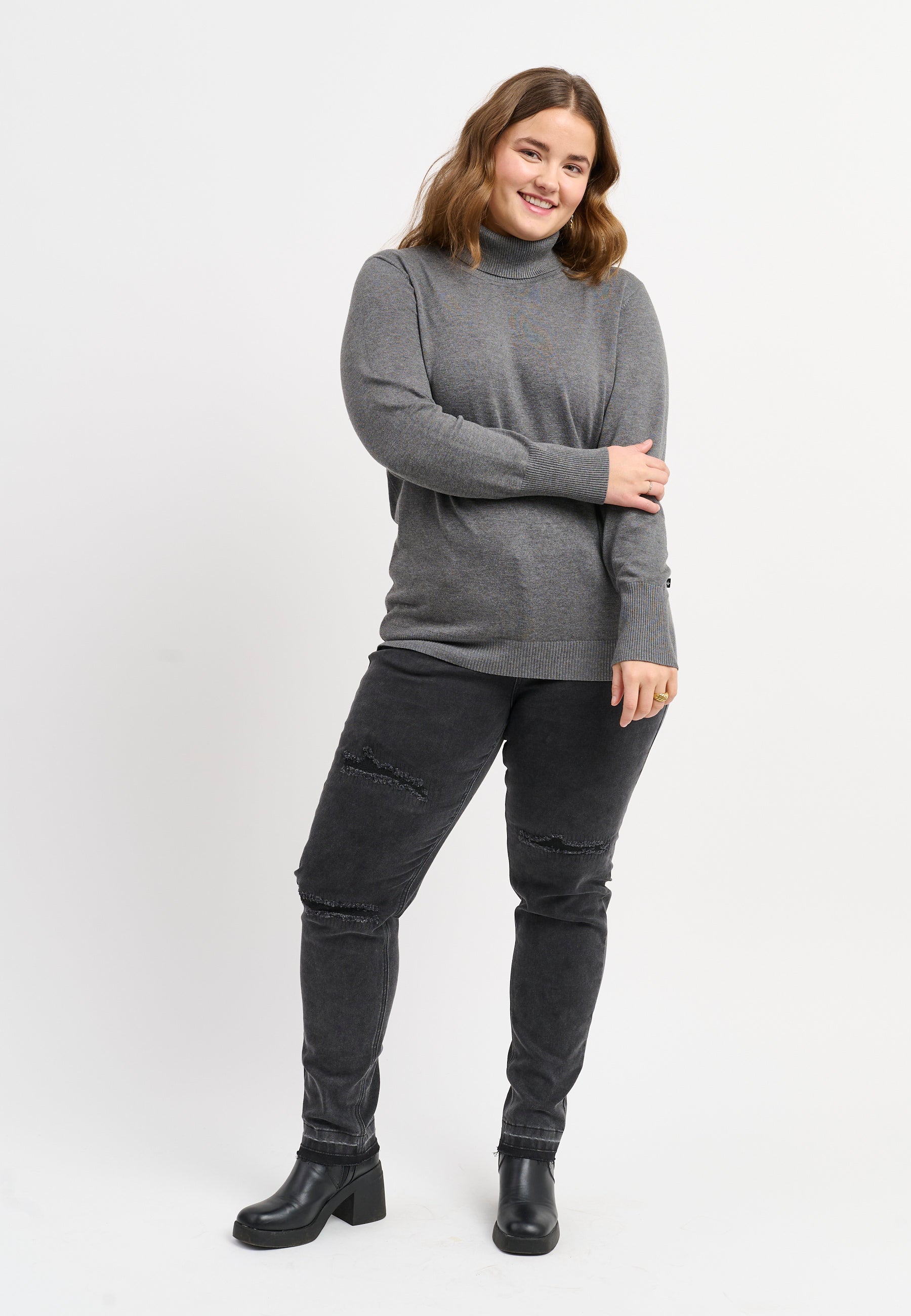 Adia ADAzelea Knit Pullover 9900 anthracite grey