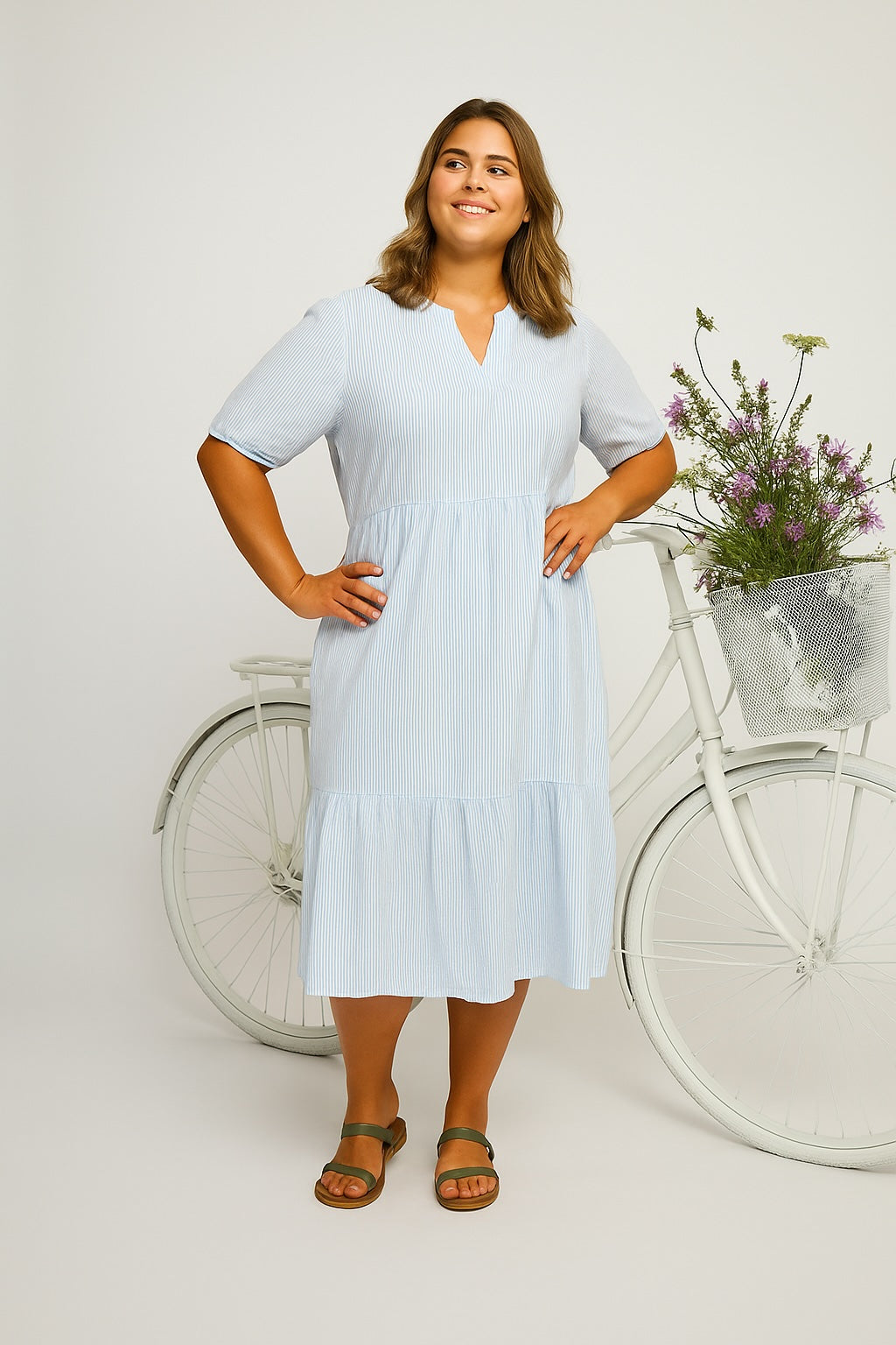 Adia ADCamila Kjoler 5000 LIGHT BLUE