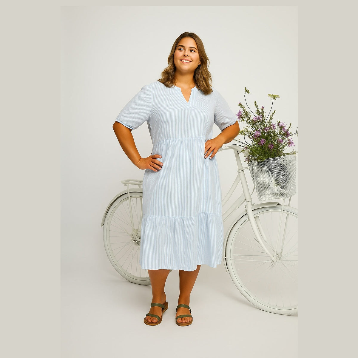 Adia ADCamila Kjoler 5000 LIGHT BLUE