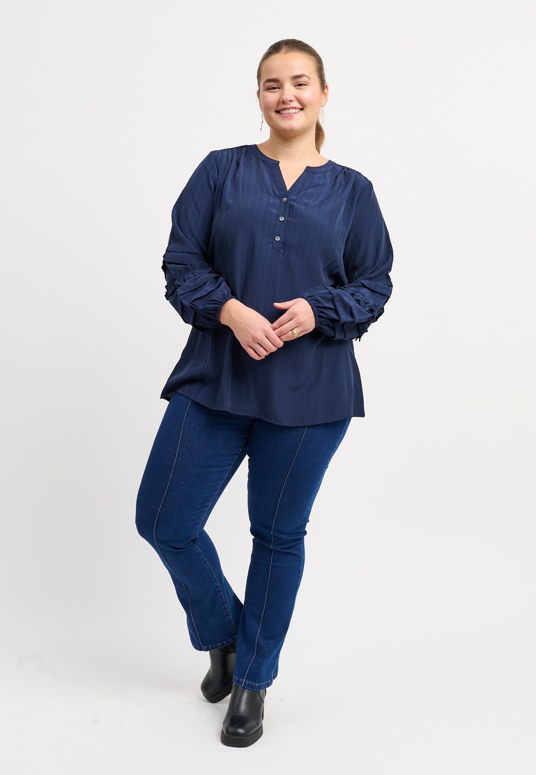 Adia ADDafina Bluser 5999 NAVY BLUE