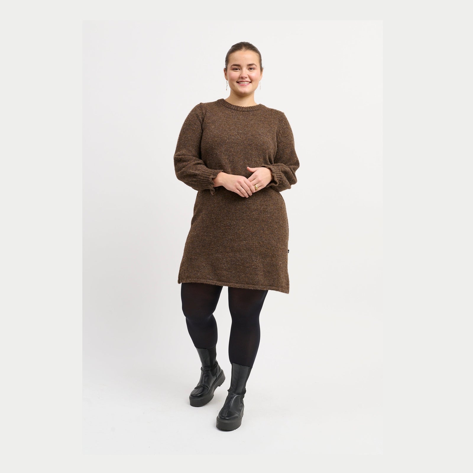 Adia ADDamai Knit Dress 1700 Chocolate Brown