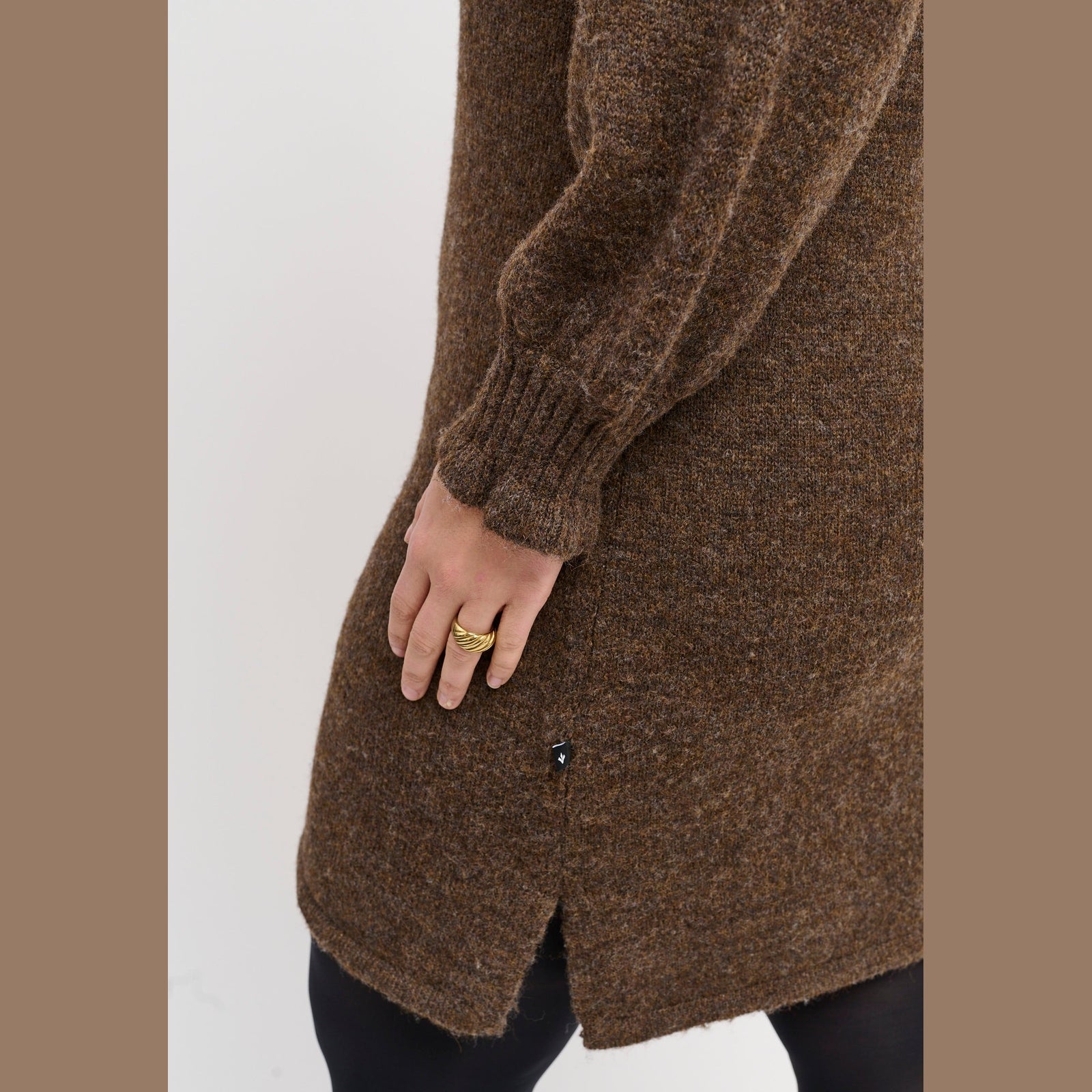 Adia ADDamai Knit Dress 1700 Chocolate Brown