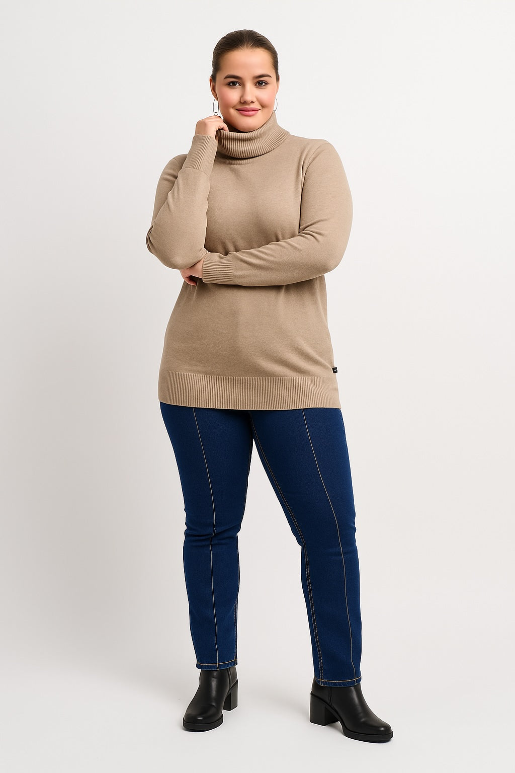 Adia ADDanna Knit Pullover 1261 Sand Melange