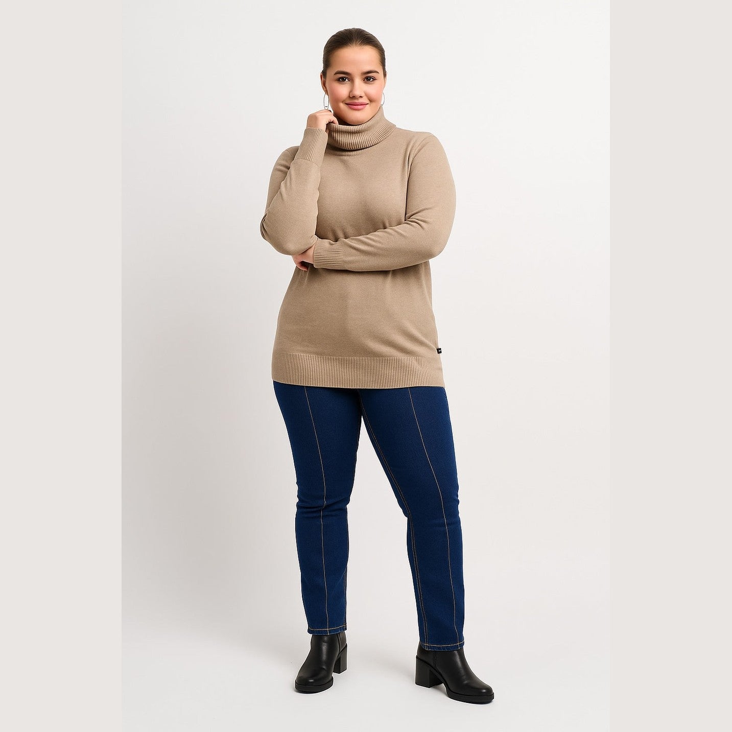 Adia ADDanna Knit Pullover 1261 Sand Melange