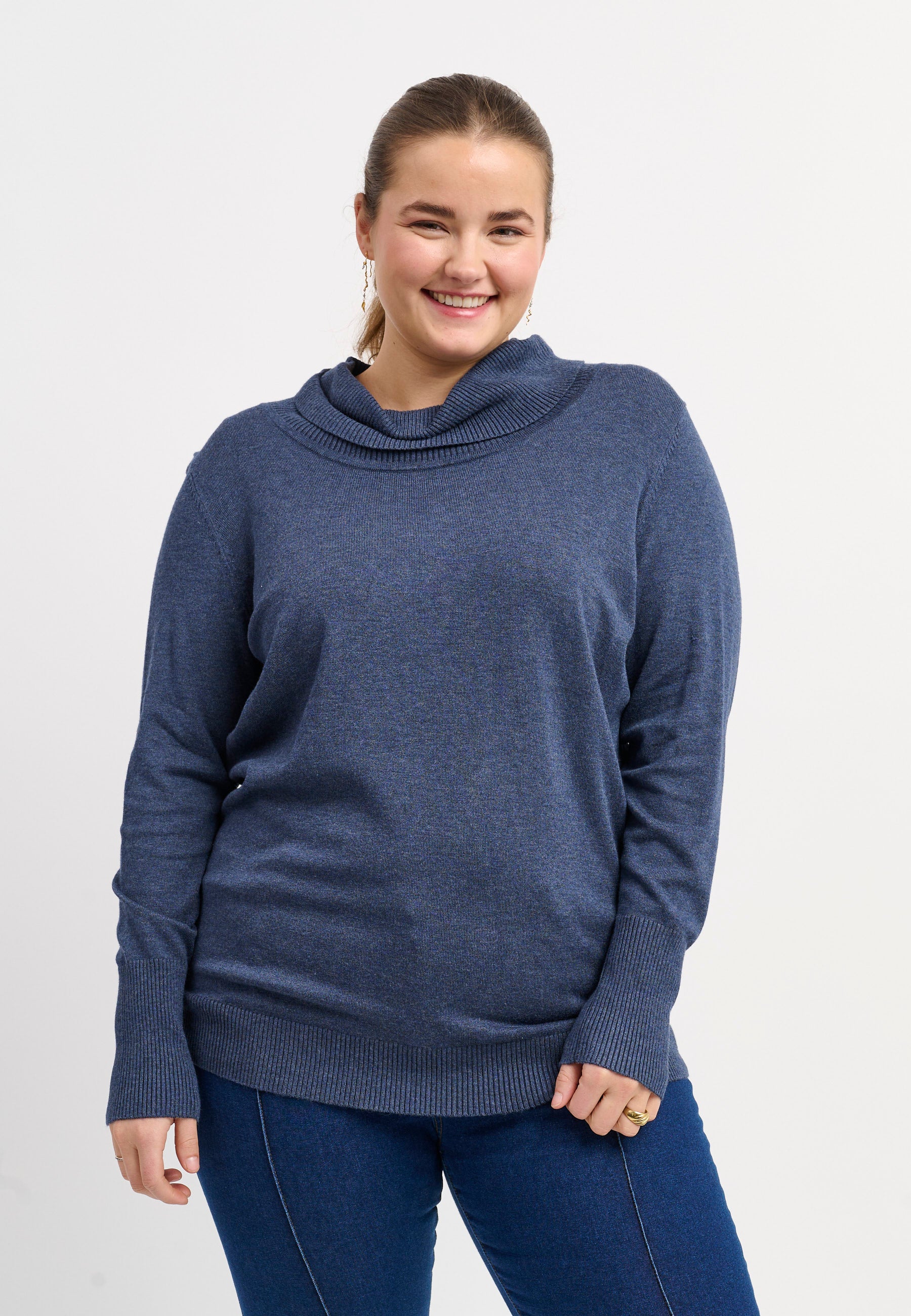 Adia ADDanna Knit Pullover 5650 blue melange