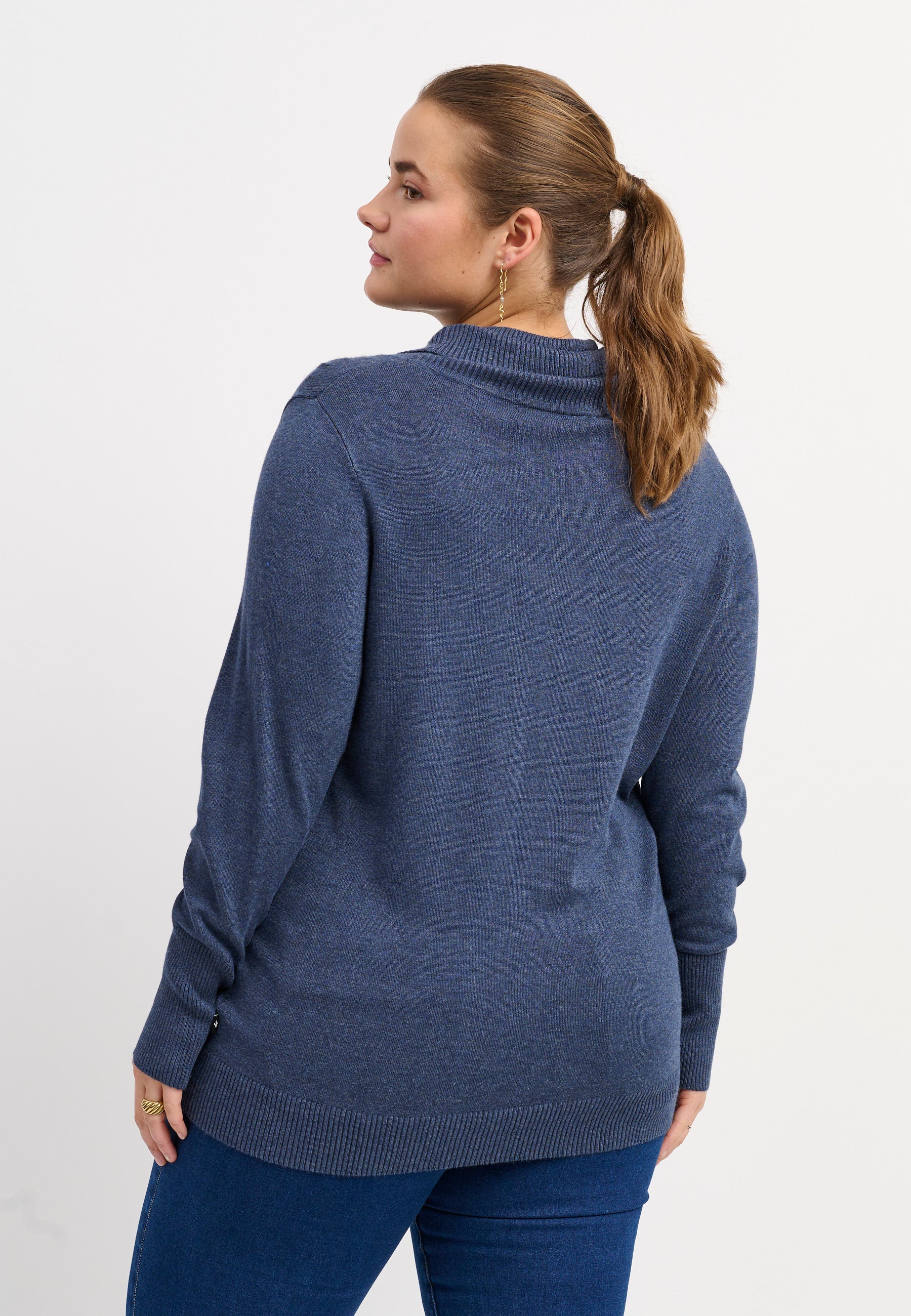 Adia ADDanna Knit Pullover 5650 blue melange