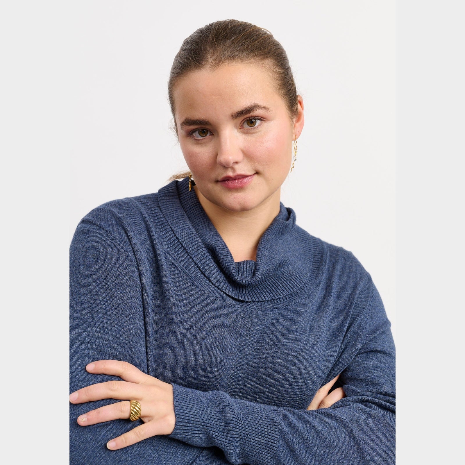 Adia ADDanna Knit Pullover 5650 blue melange