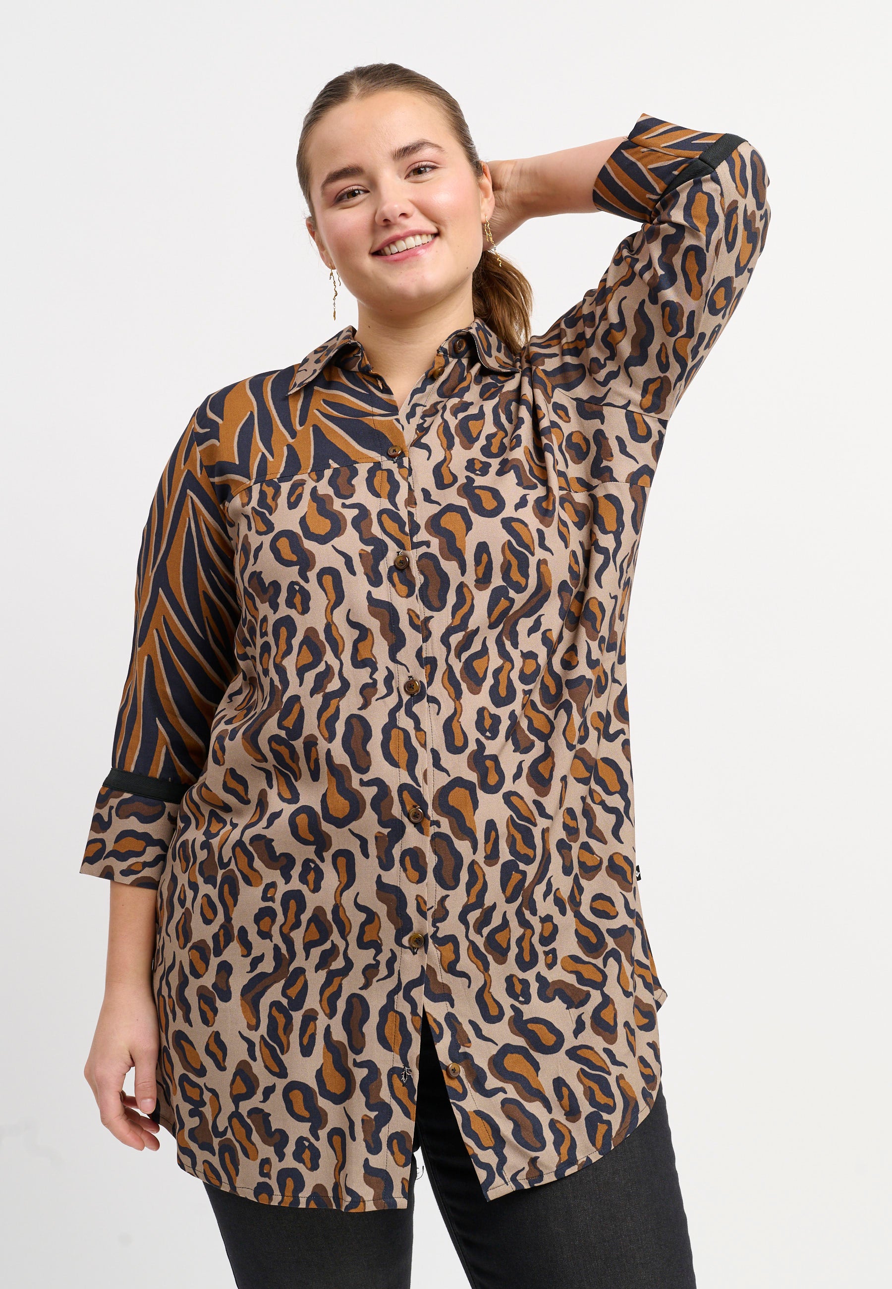 Adia ADDelsa Skjortebluser 1700 Chocolate Brown