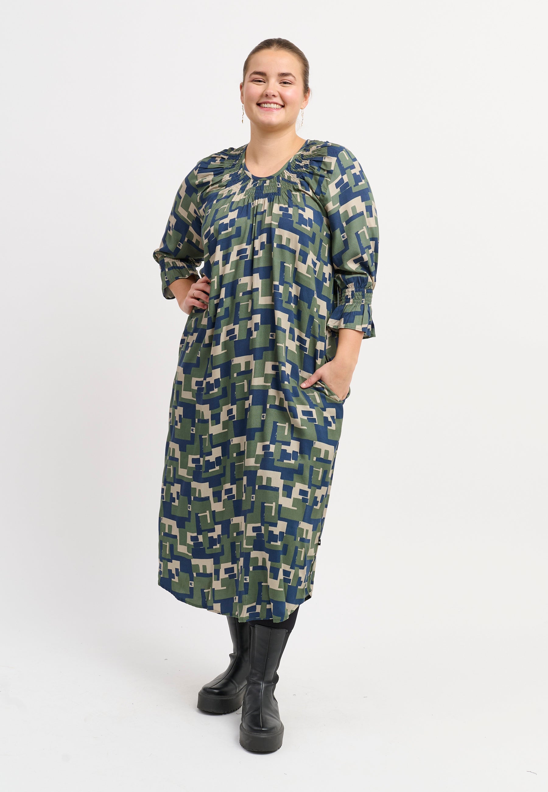 Adia ADDitta Kjoler 3880 Chive Green