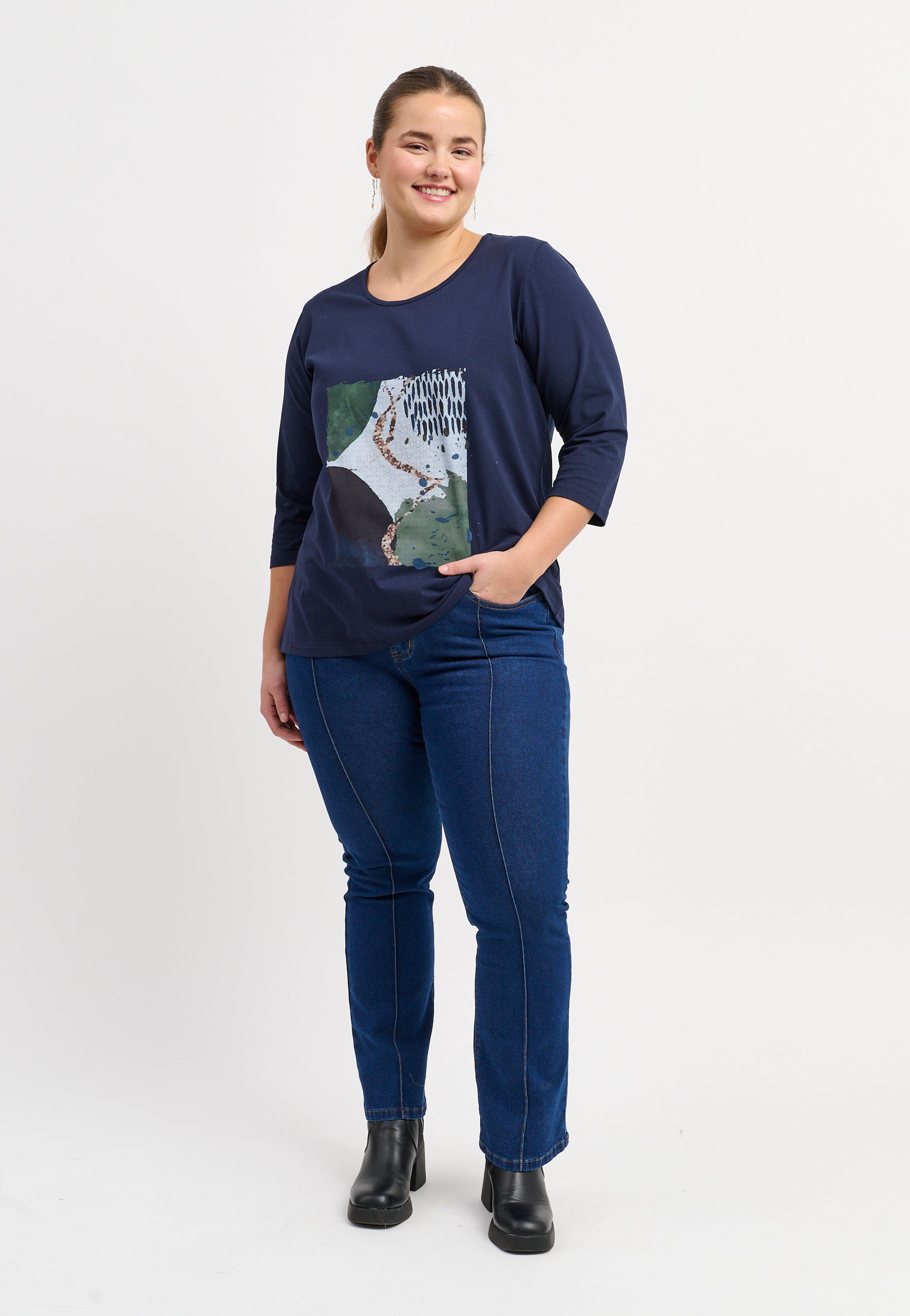 Adia ADDorrit T-Shirt 5999 NAVY BLUE