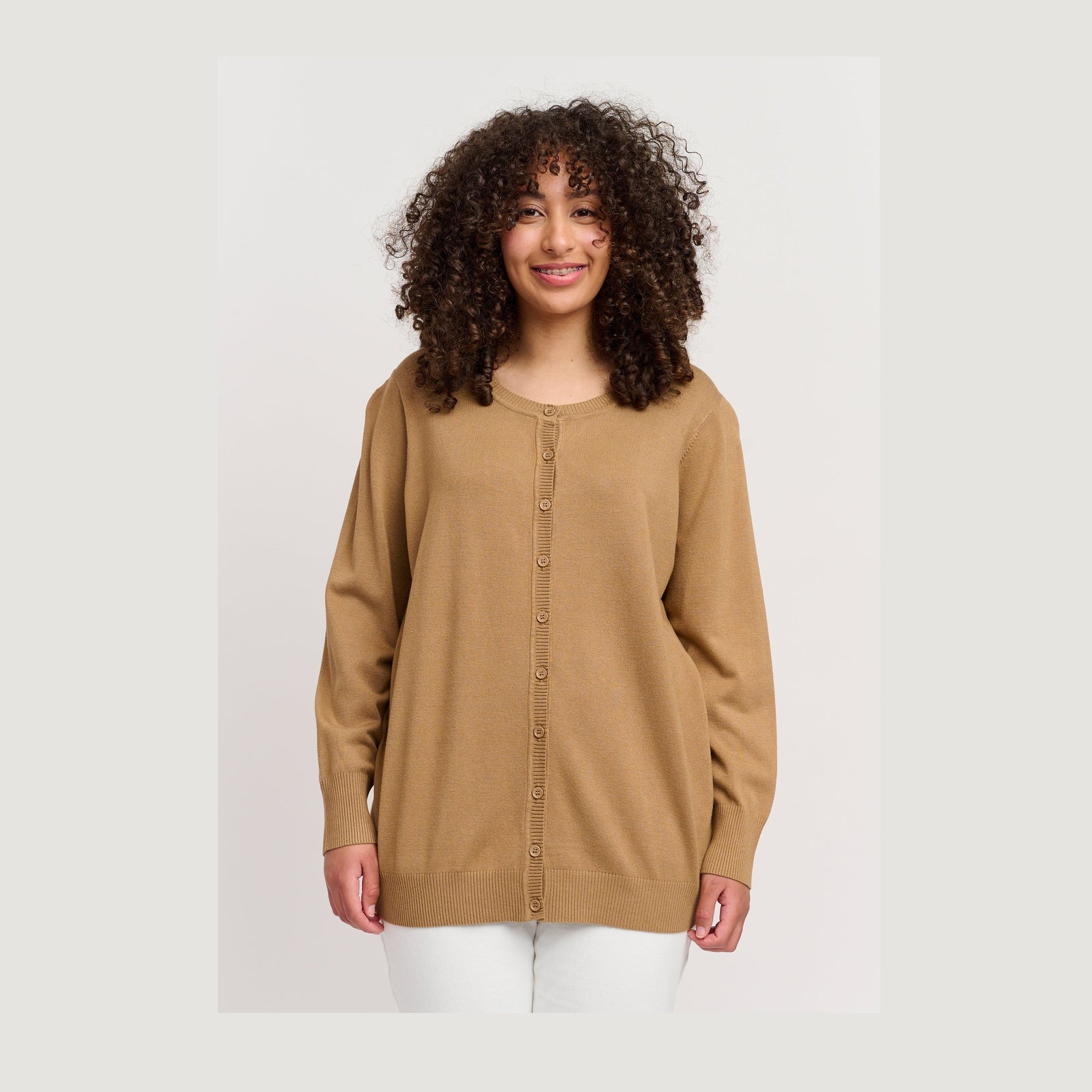 Adia ADEivor Knit Cardigan 1260 Spring Sand