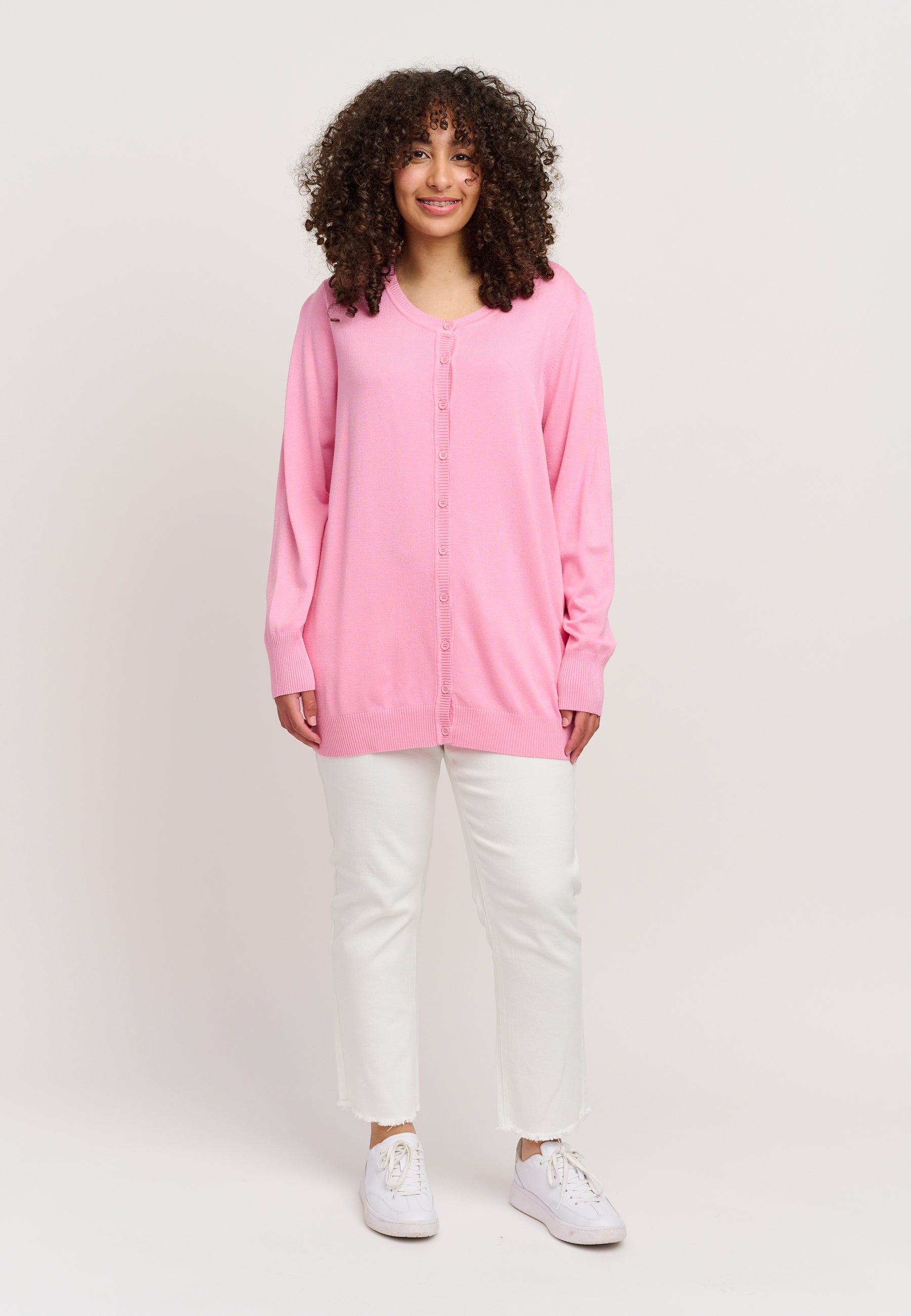 Adia ADEivor Knit Cardigan 6300 Spring Pink