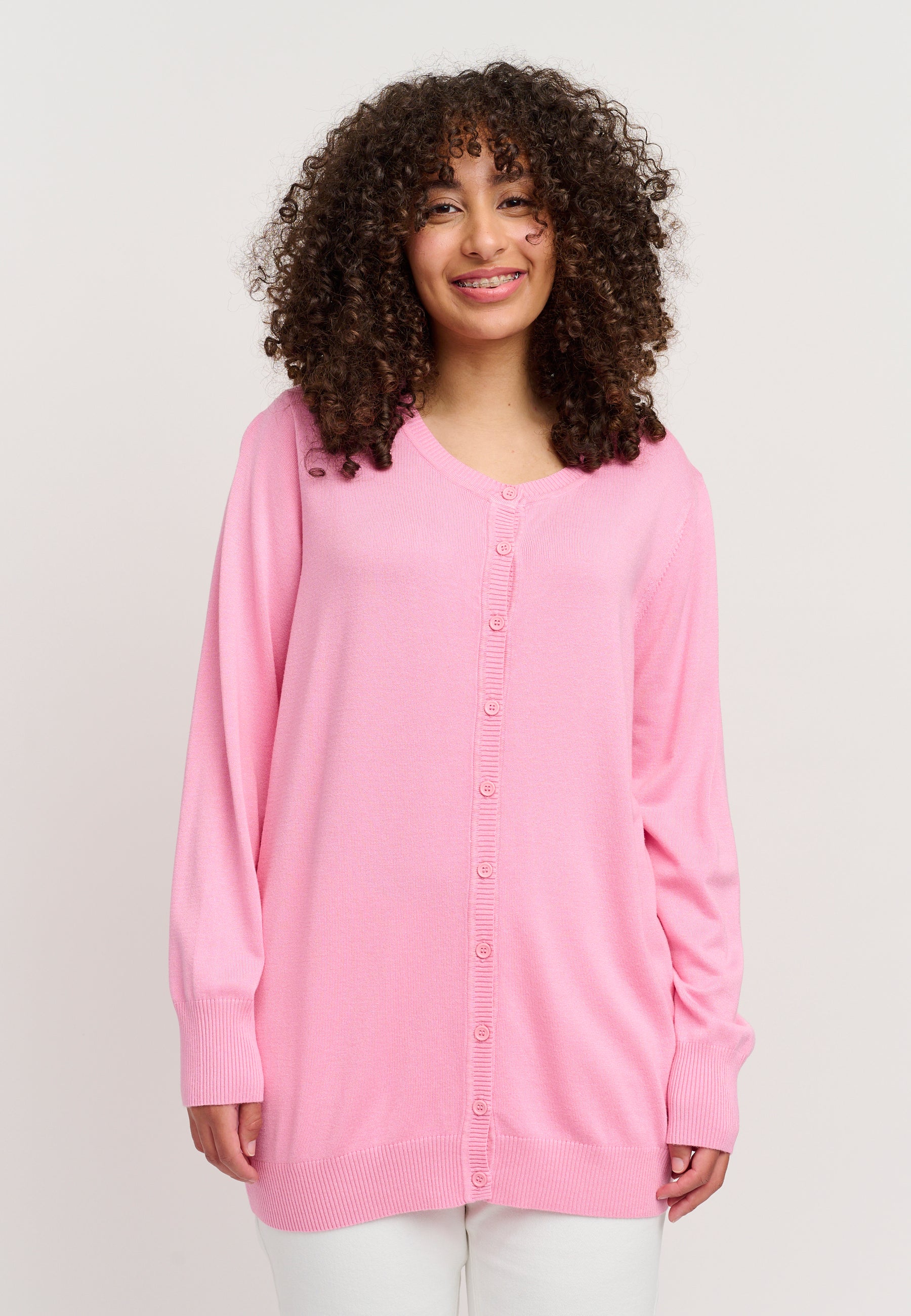 Adia ADEivor Knit Cardigan 6300 Spring Pink