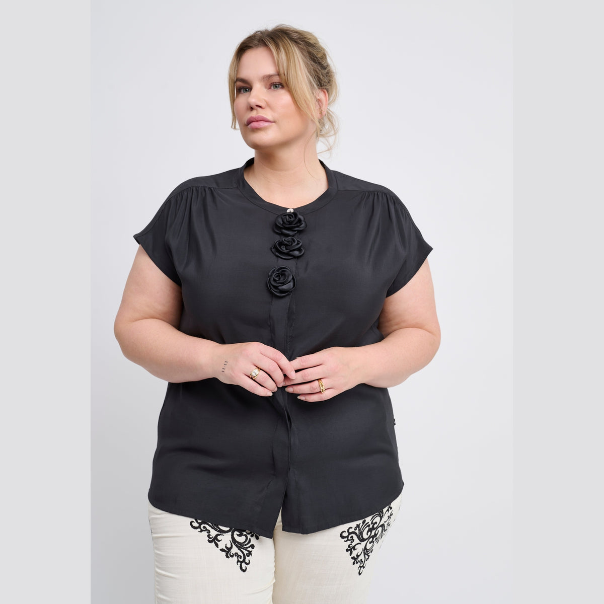 Adia ADFloria Skjortebluser 9999 BLACK