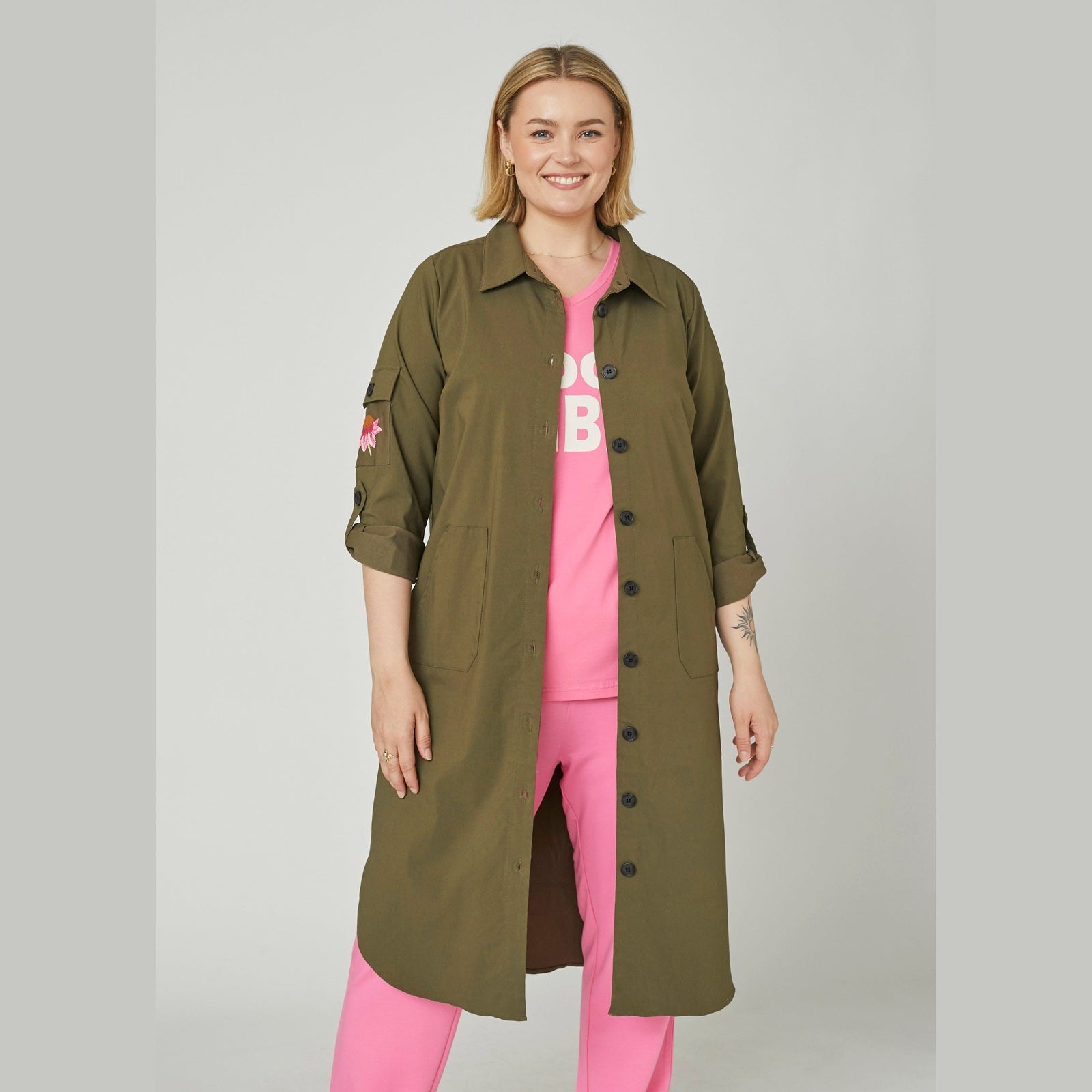 Adia ADFrauke Kjoler 3506 Khaki Green