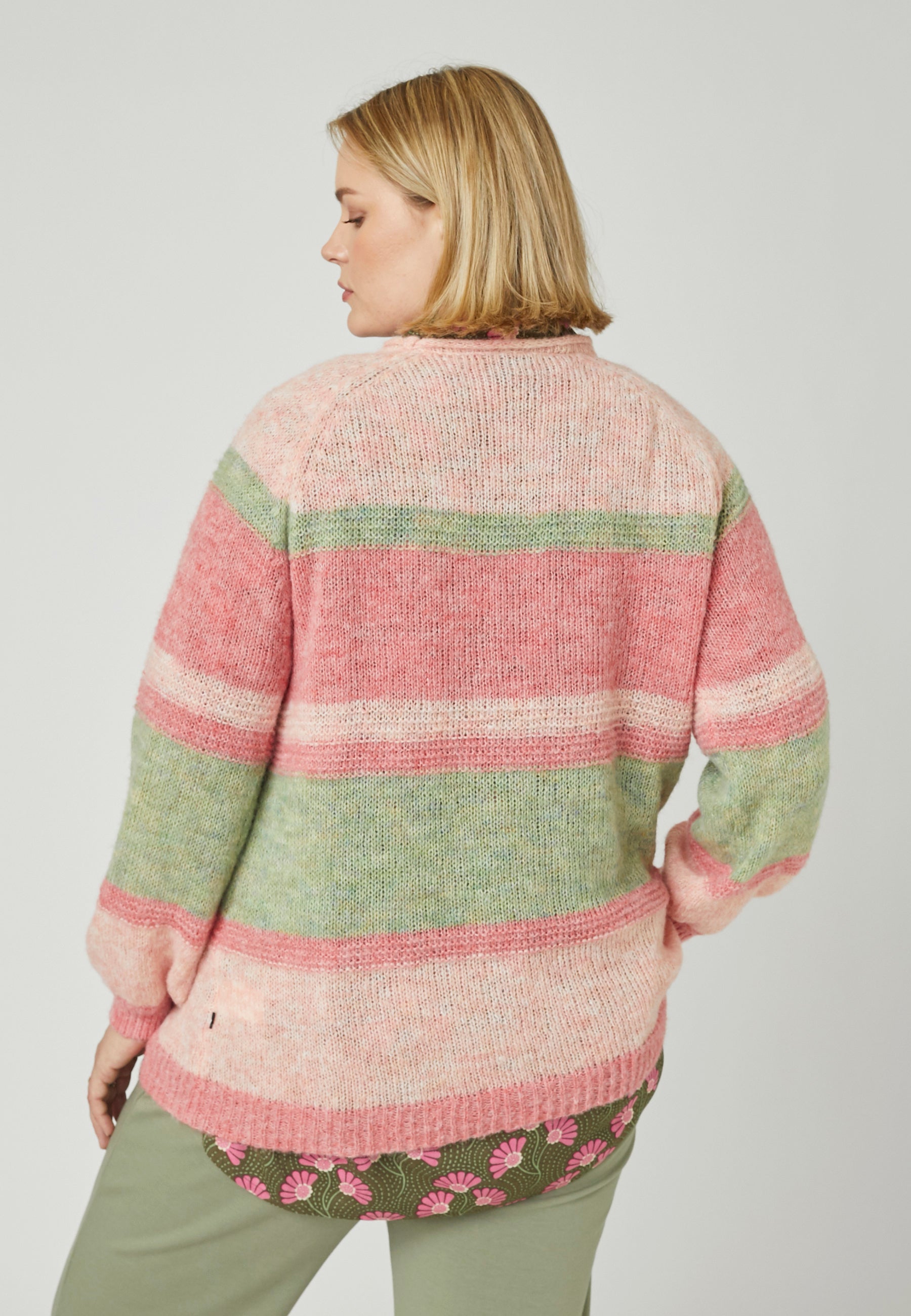 Adia ADFridborg Knit Pullover 3506 Khaki Green