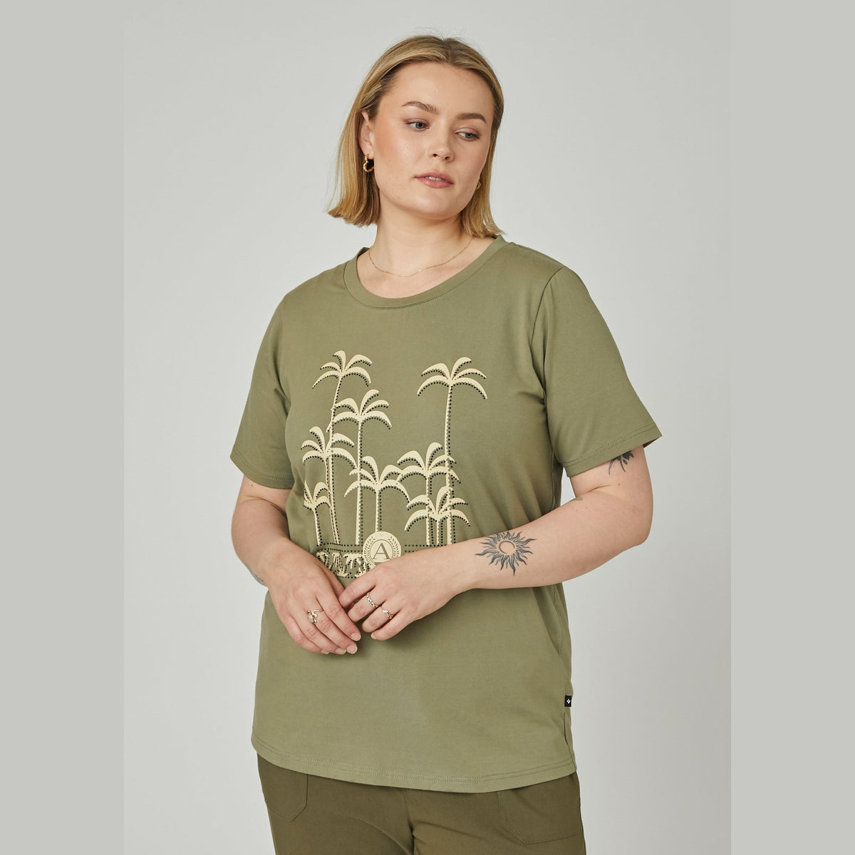 Adia ADFry T-Shirt 3506 Khaki Green
