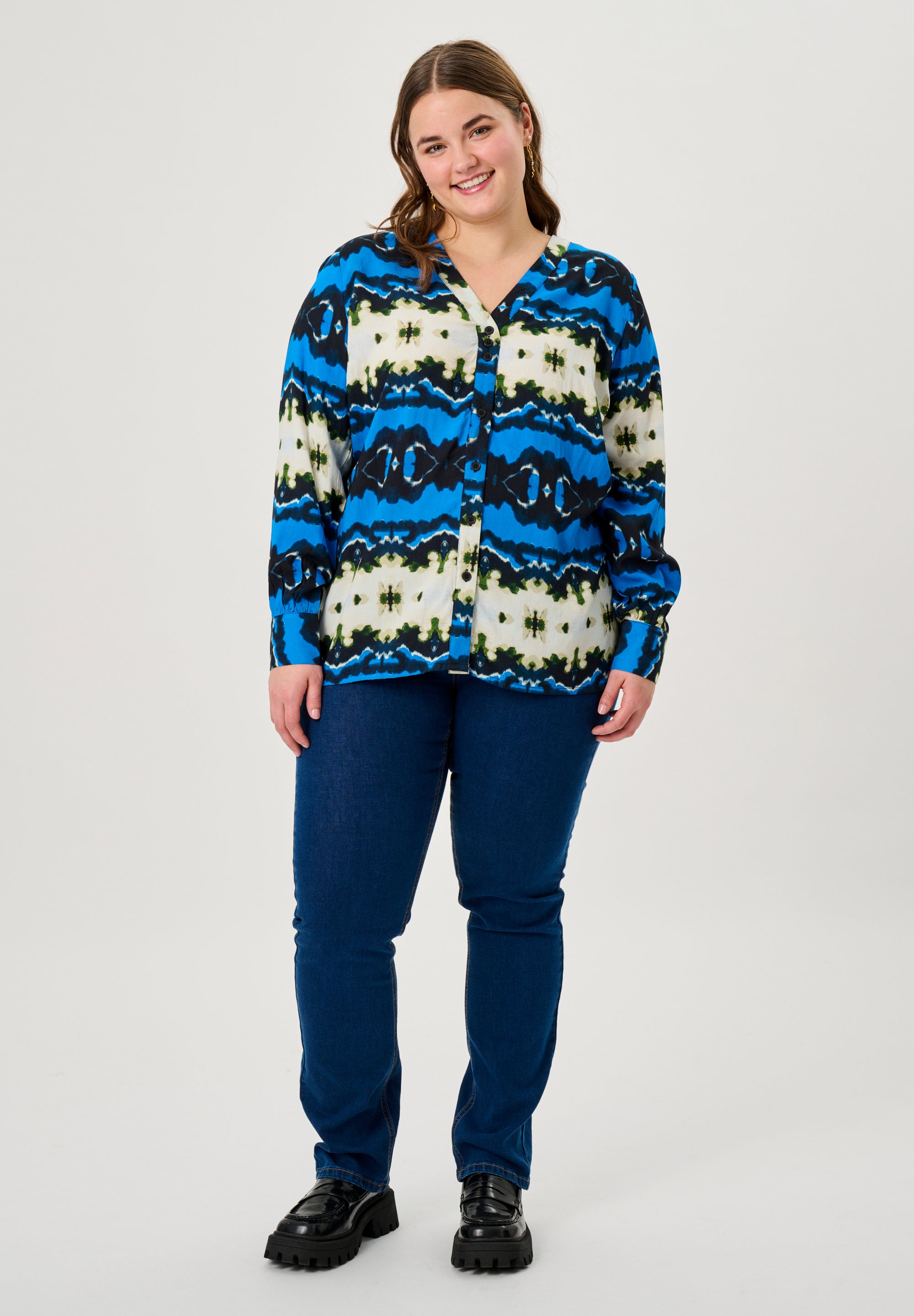 Adia ADGia Skjortebluser 5750 sapphire blue