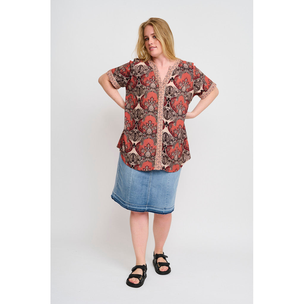 Adia ADLeisa Skjortebluser 3372 Burnt Orange