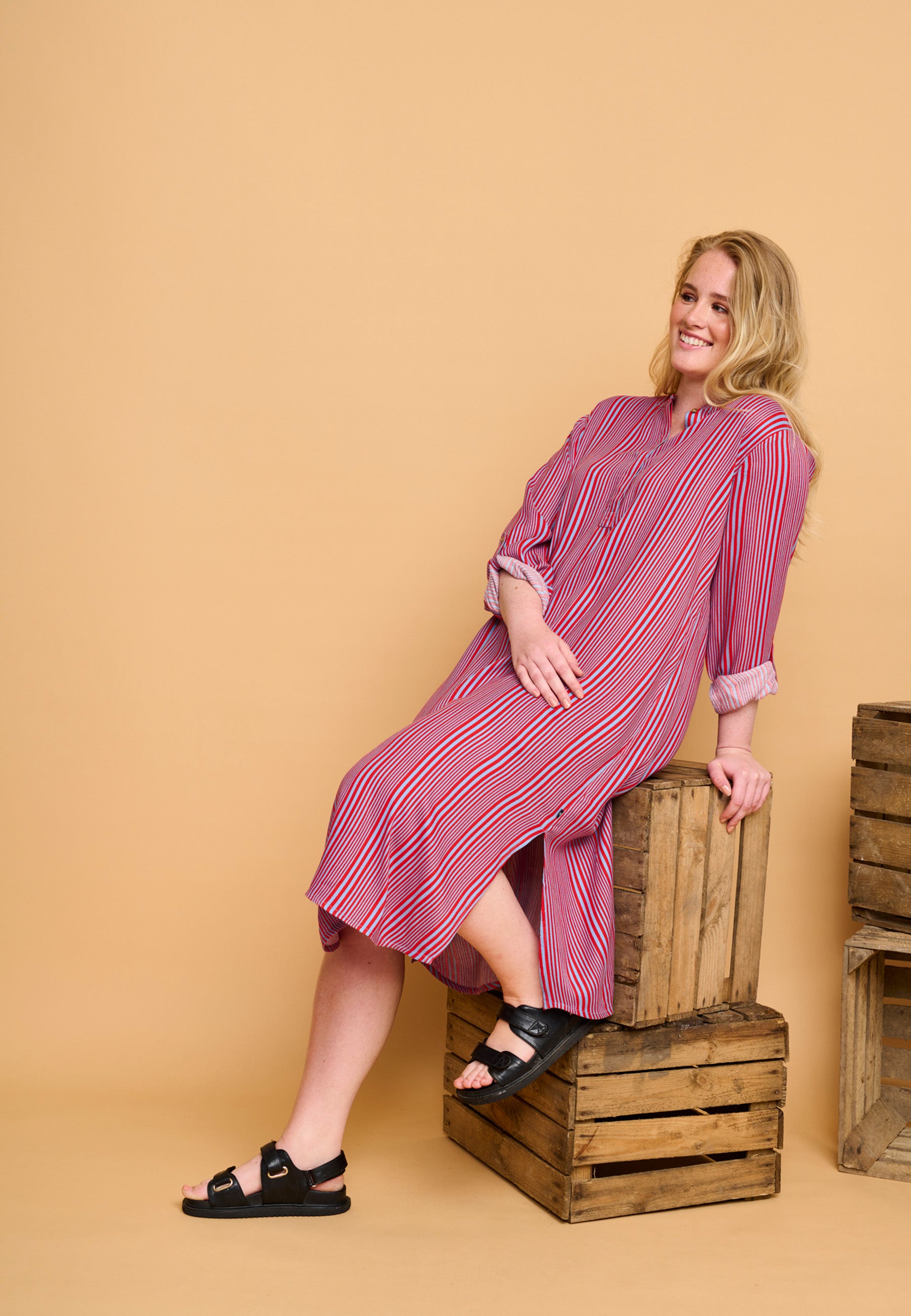 Adia ADLilia Kjoler 4701 Faded Blue