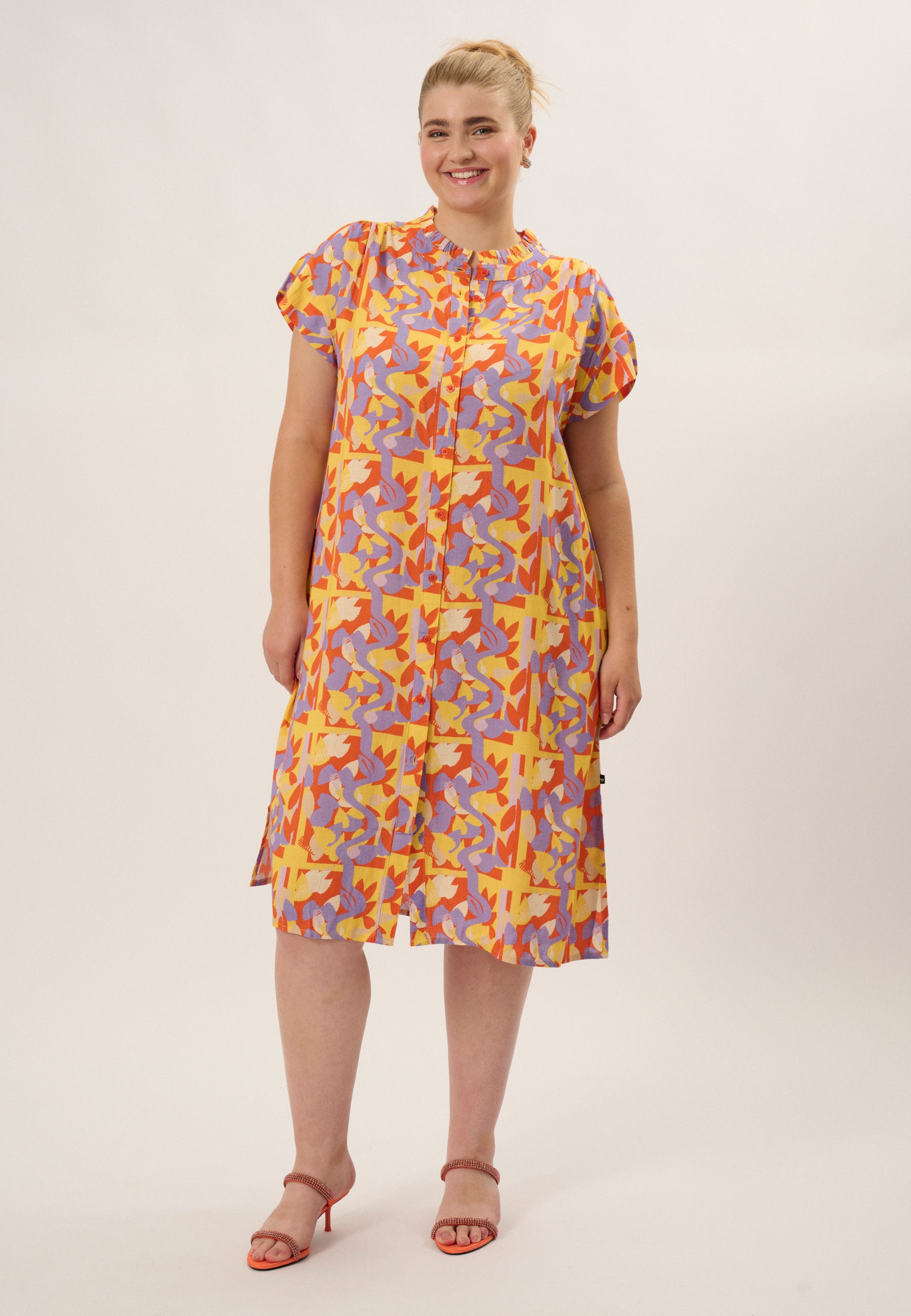 Adia ADPaloma Kjoler 8501 Spring Orange
