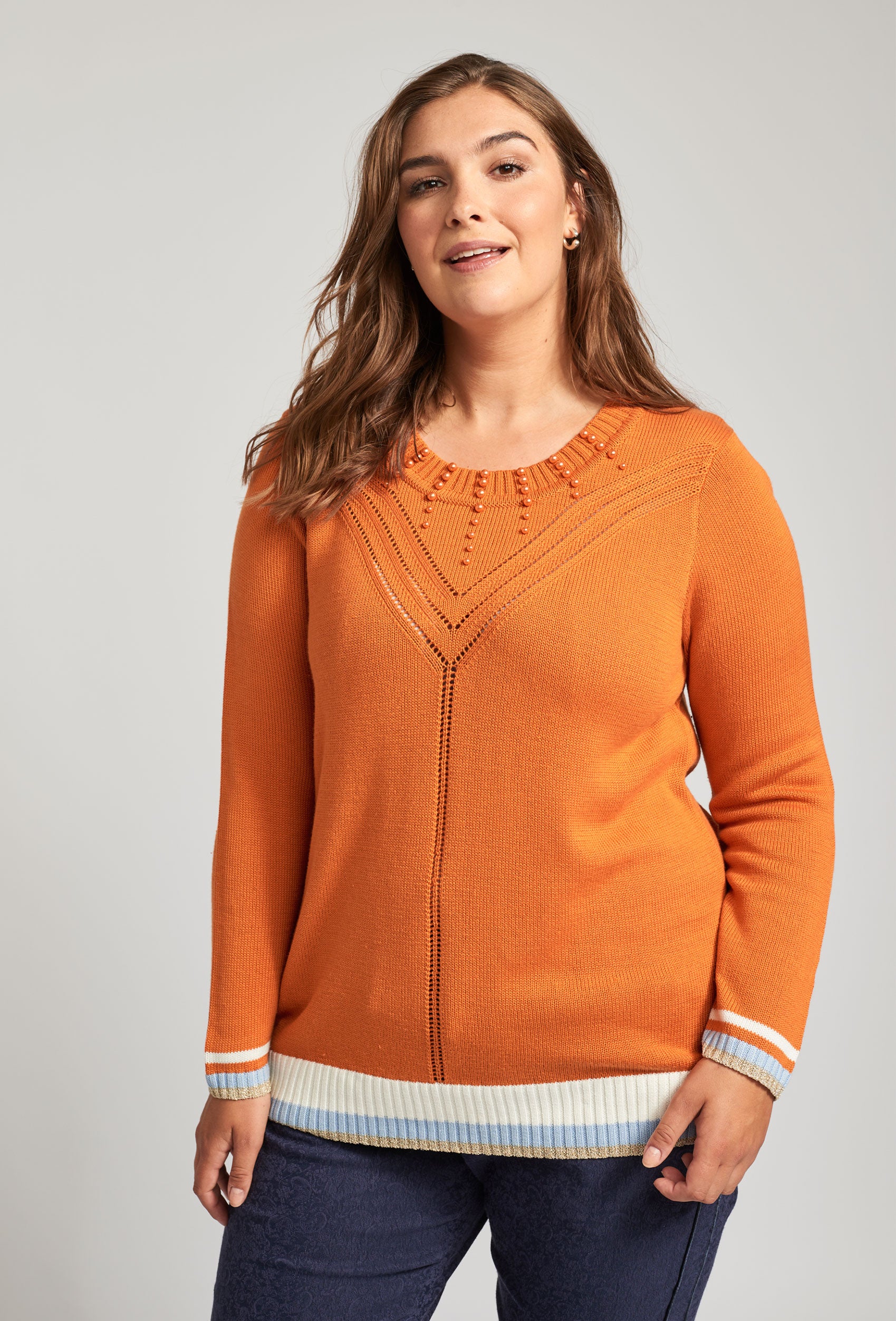 Adia ADRanua Knit Pullover 2550 Mandarin