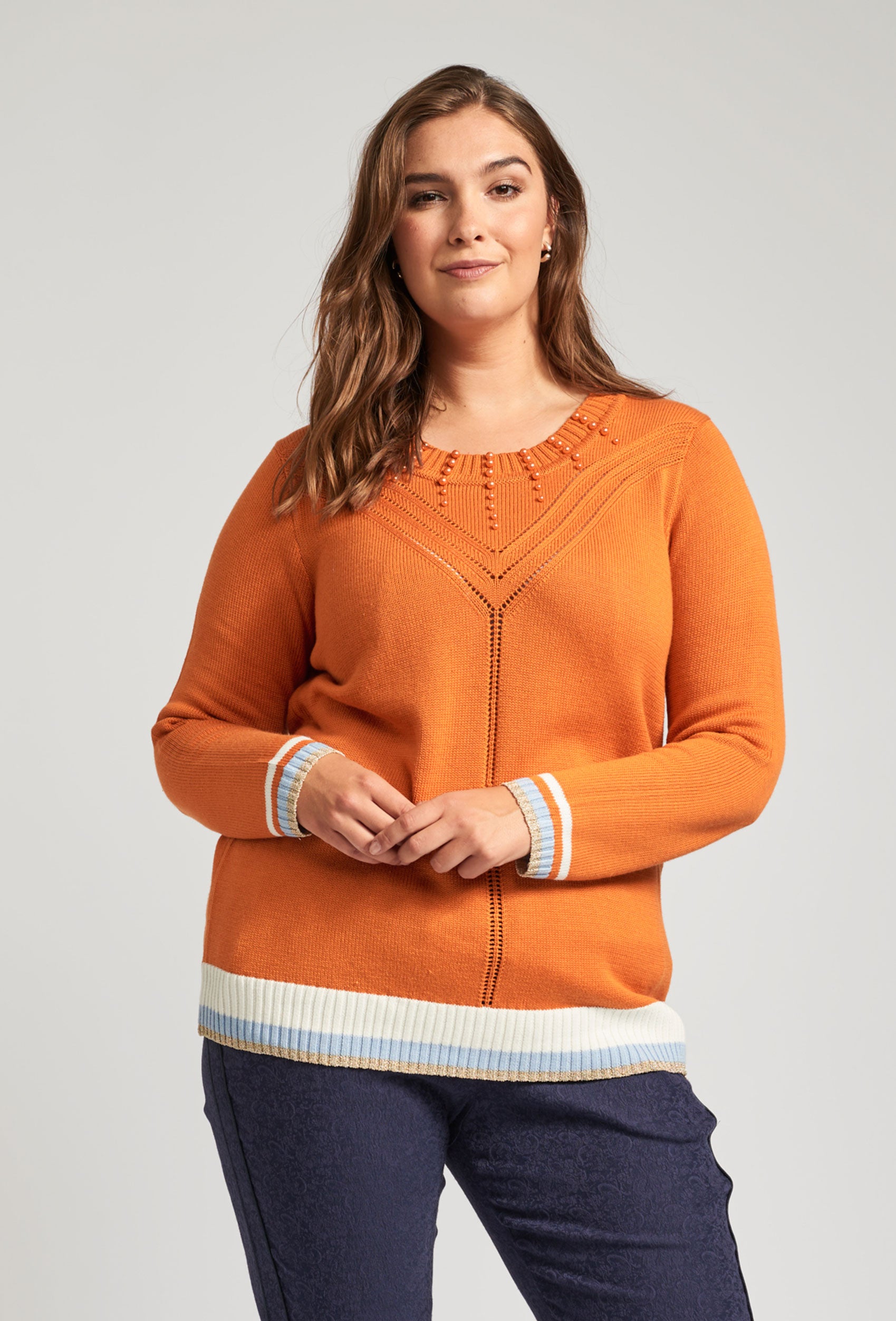Adia ADRanua Knit Pullover 2550 Mandarin