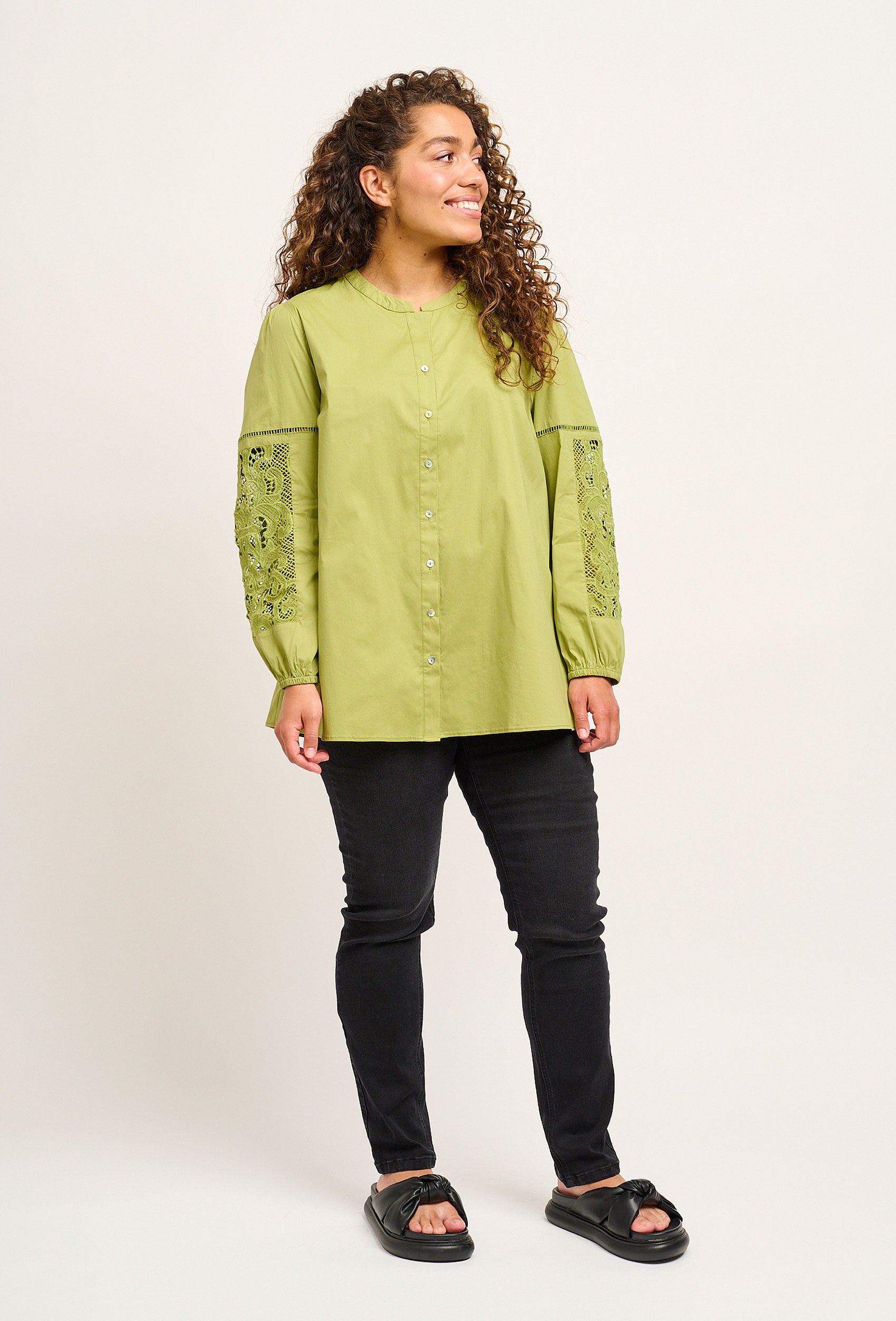 Adia ADSharon Skjortebluser 5633 Spinach Green