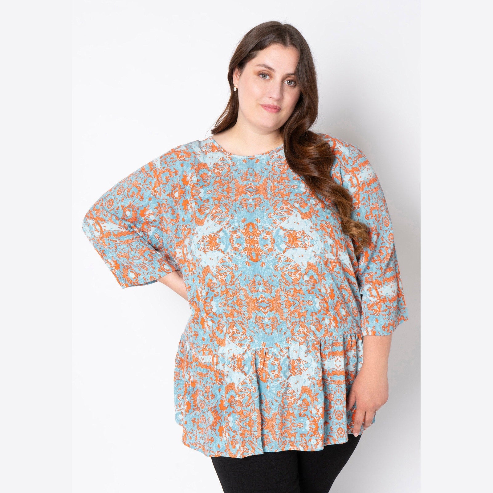 Adia ADSille Bluser 4724 Dolphin Blue