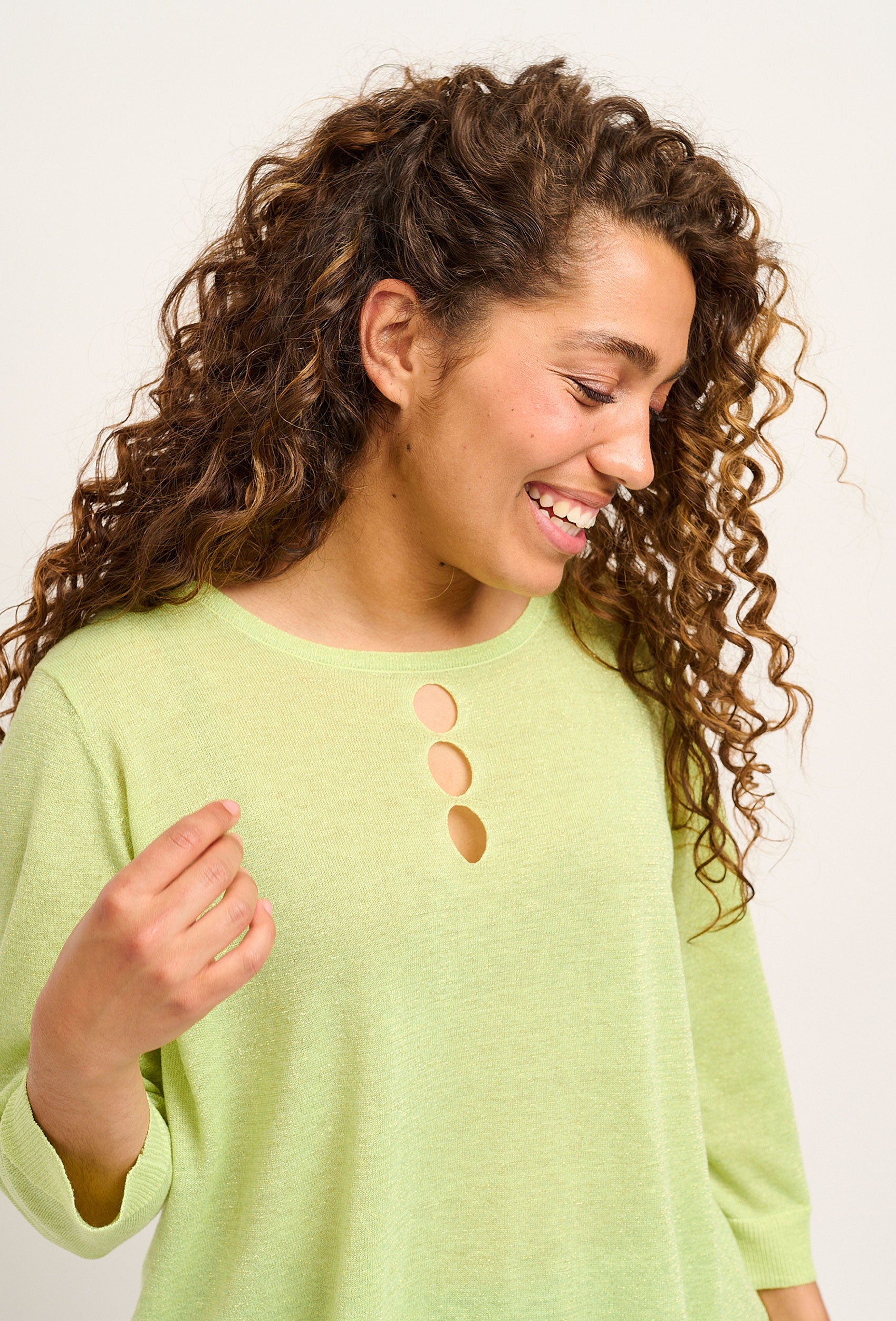 Adia ADSusan Knit Pullover 2052 Lemon Limelight