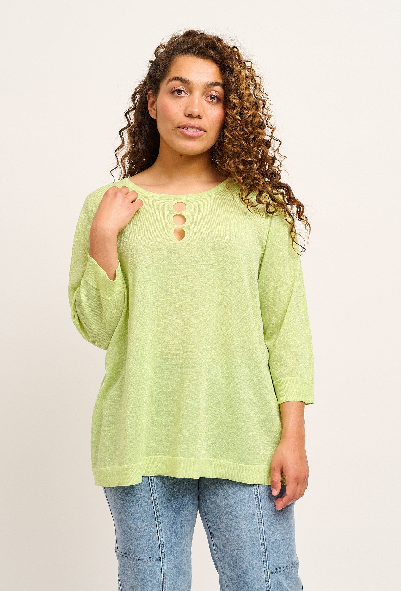 Adia ADSusan Knit Pullover 2052 Lemon Limelight