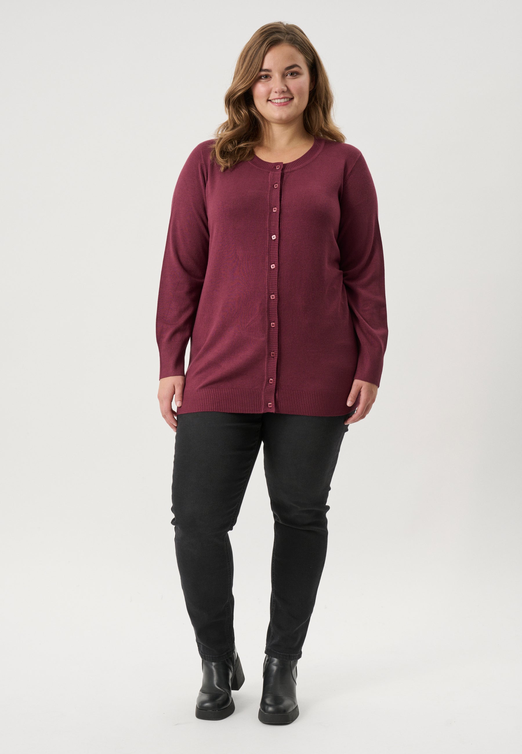 Adia ADSylivi Cardigan 2502 Wine Red