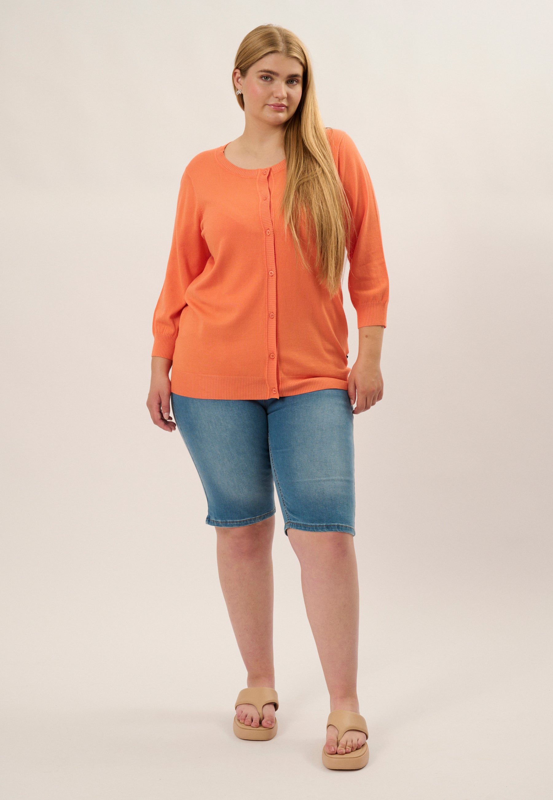 Adia ADSylvi Knit Cardigan 8501 Spring Orange