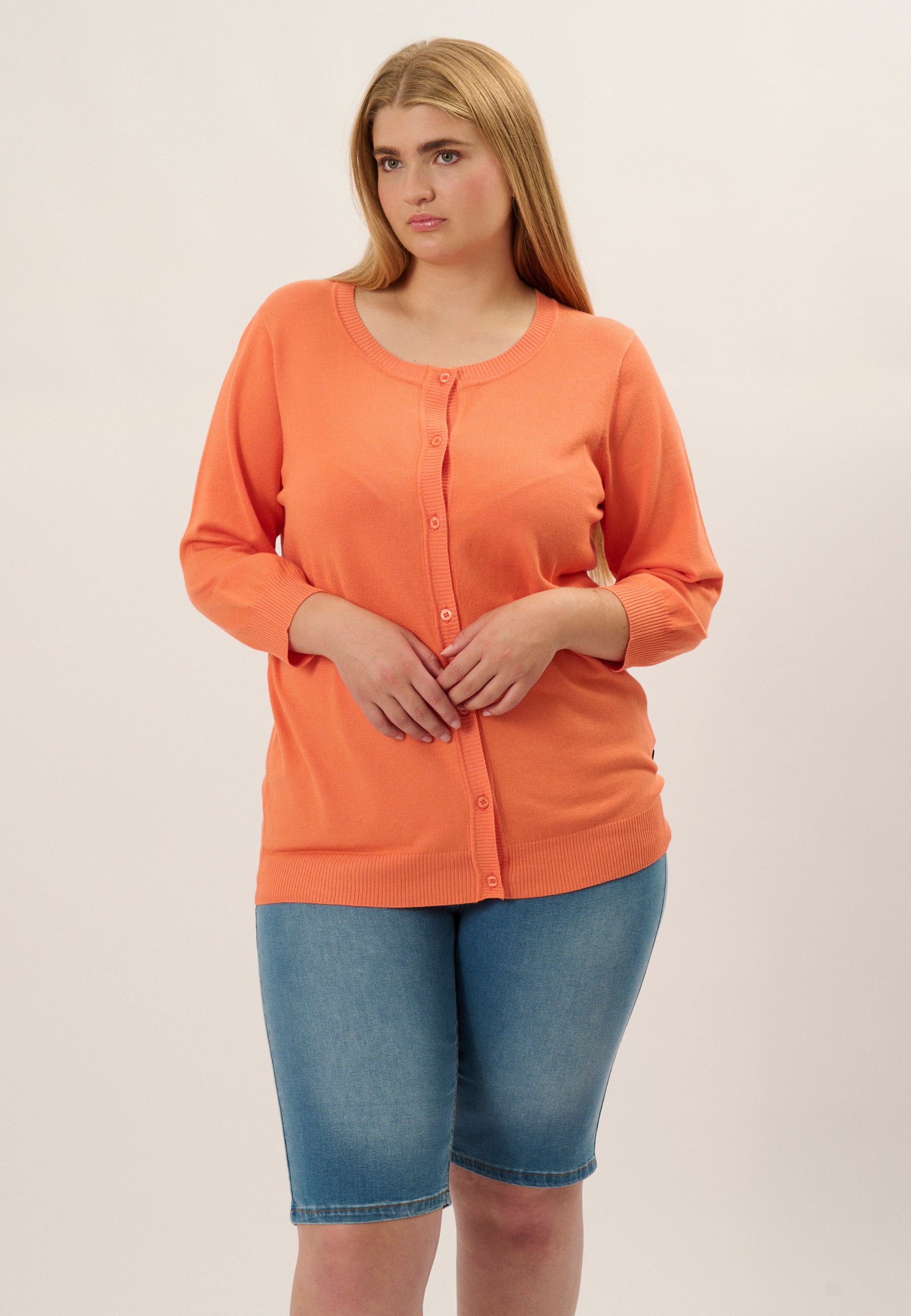 Adia ADSylvi Knit Cardigan 8501 Spring Orange