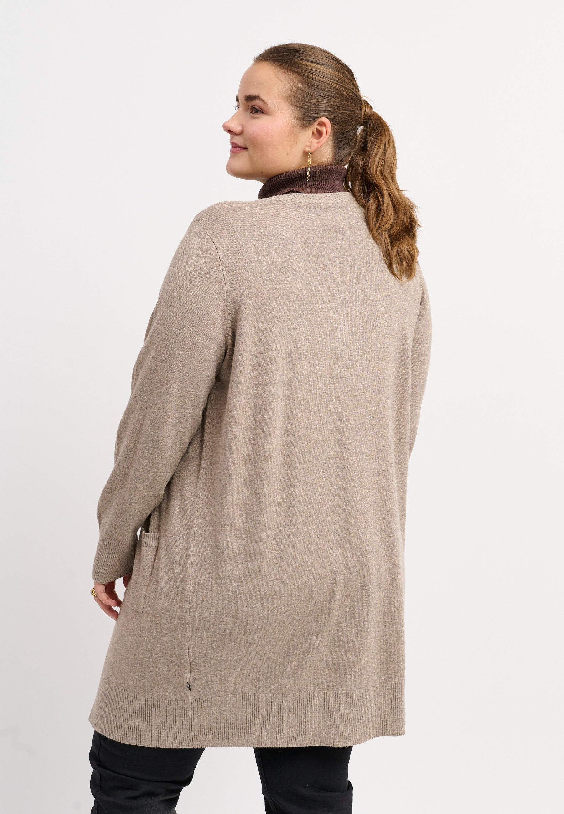 Adia ADSyverine Knit Cardigan 1261 Sand Melange