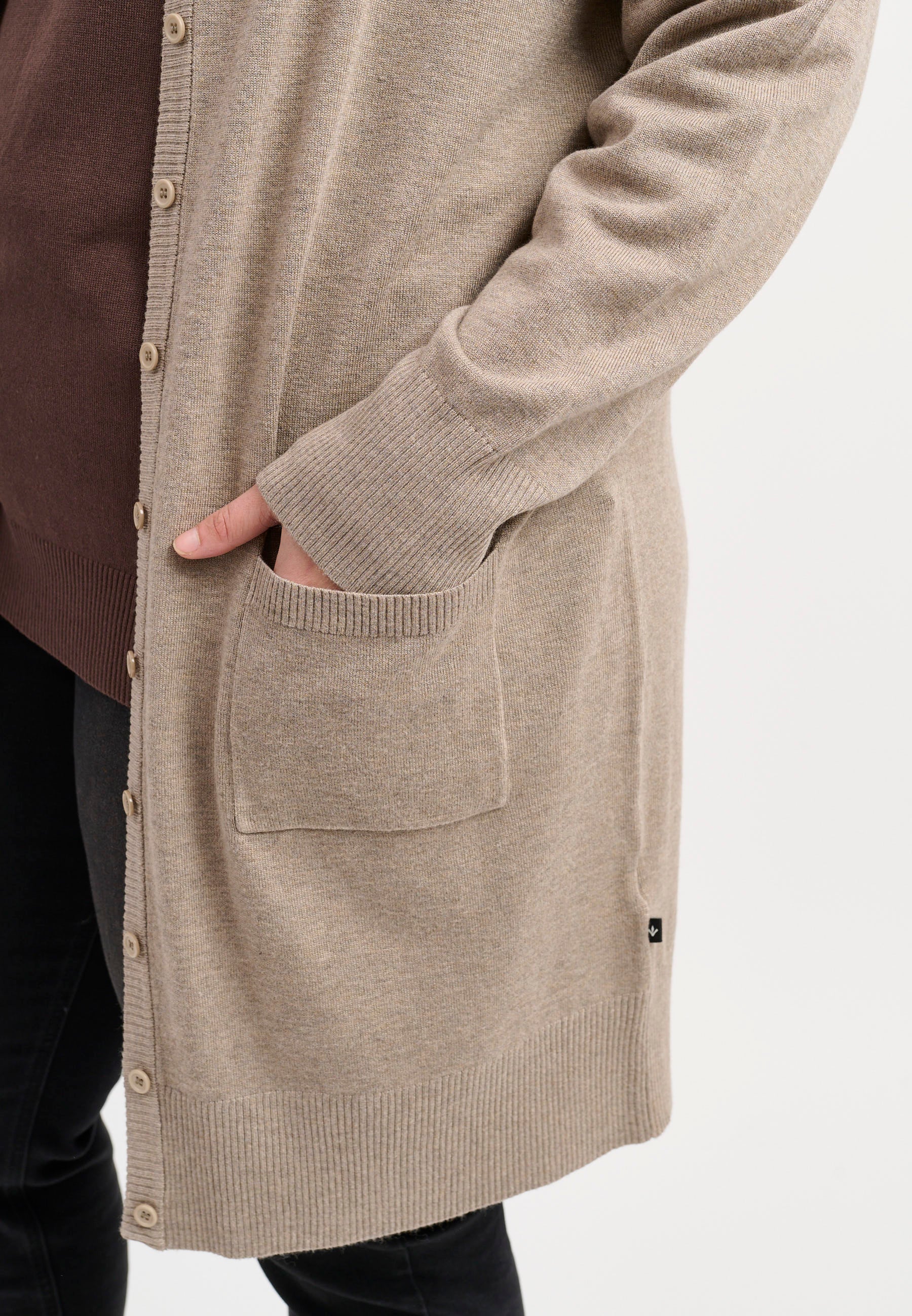 Adia ADSyverine Knit Cardigan 1261 Sand Melange