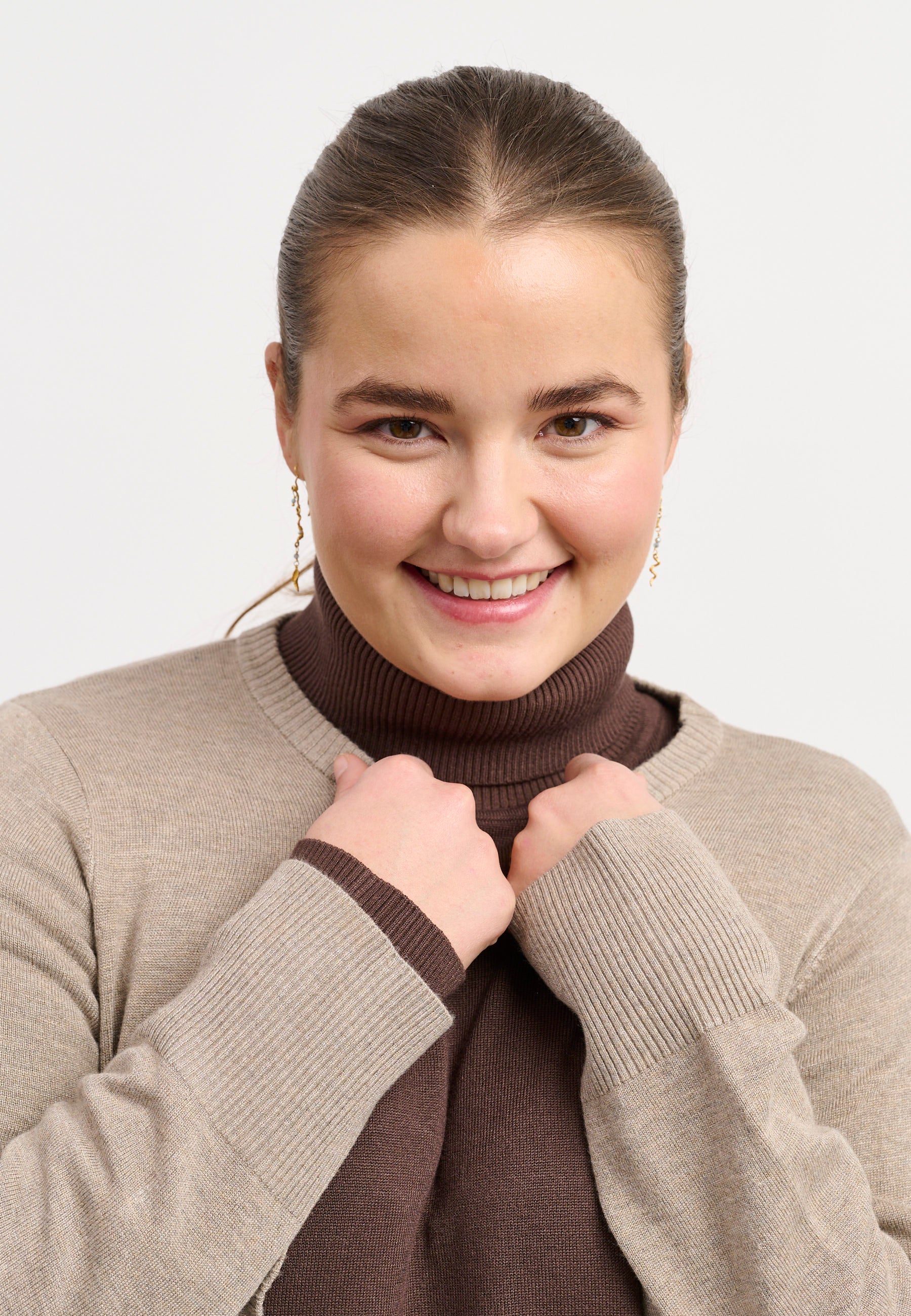 Adia ADSyverine Knit Cardigan 1261 Sand Melange