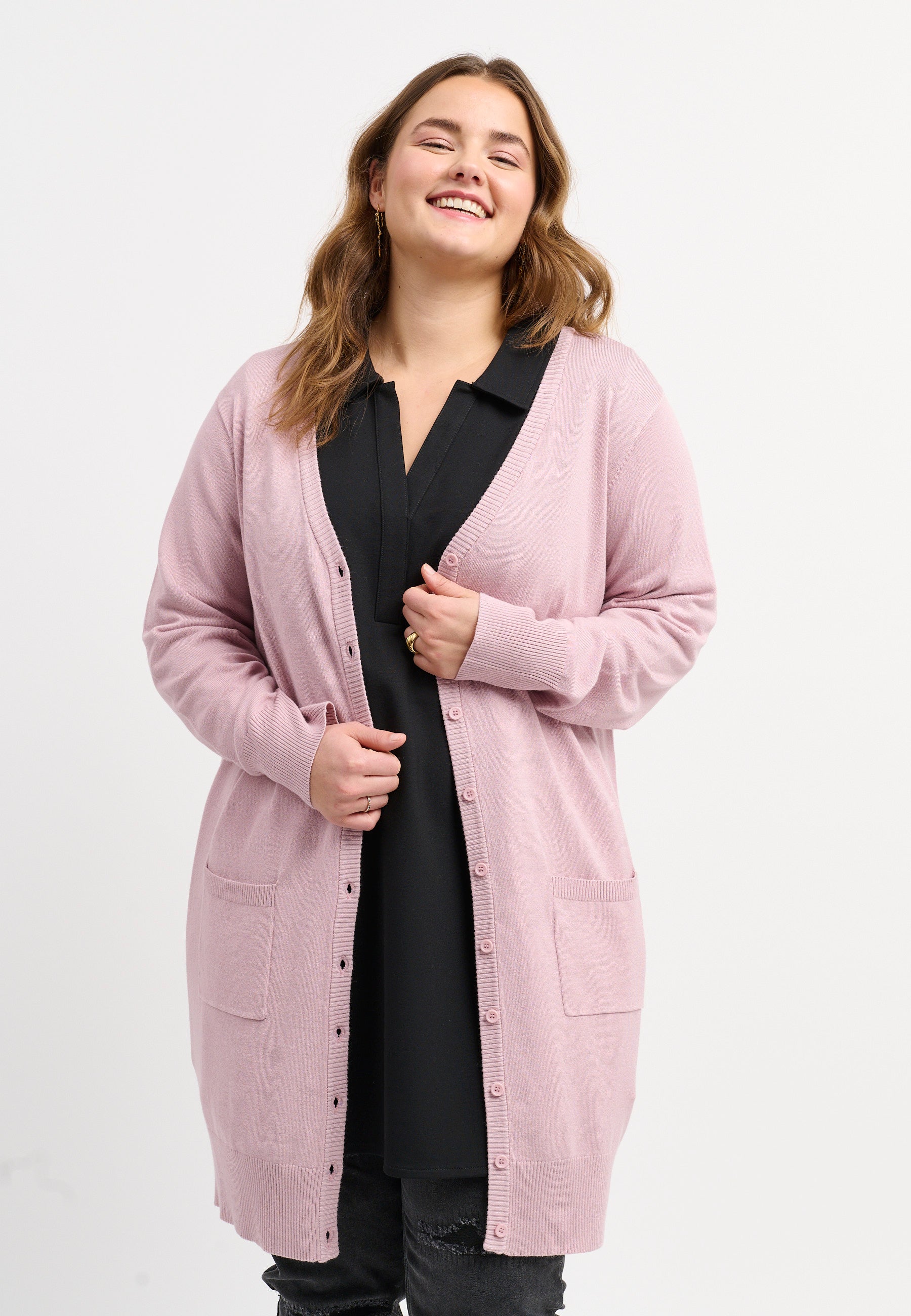 Adia ADSyverine Knit Cardigan 2051 Rose