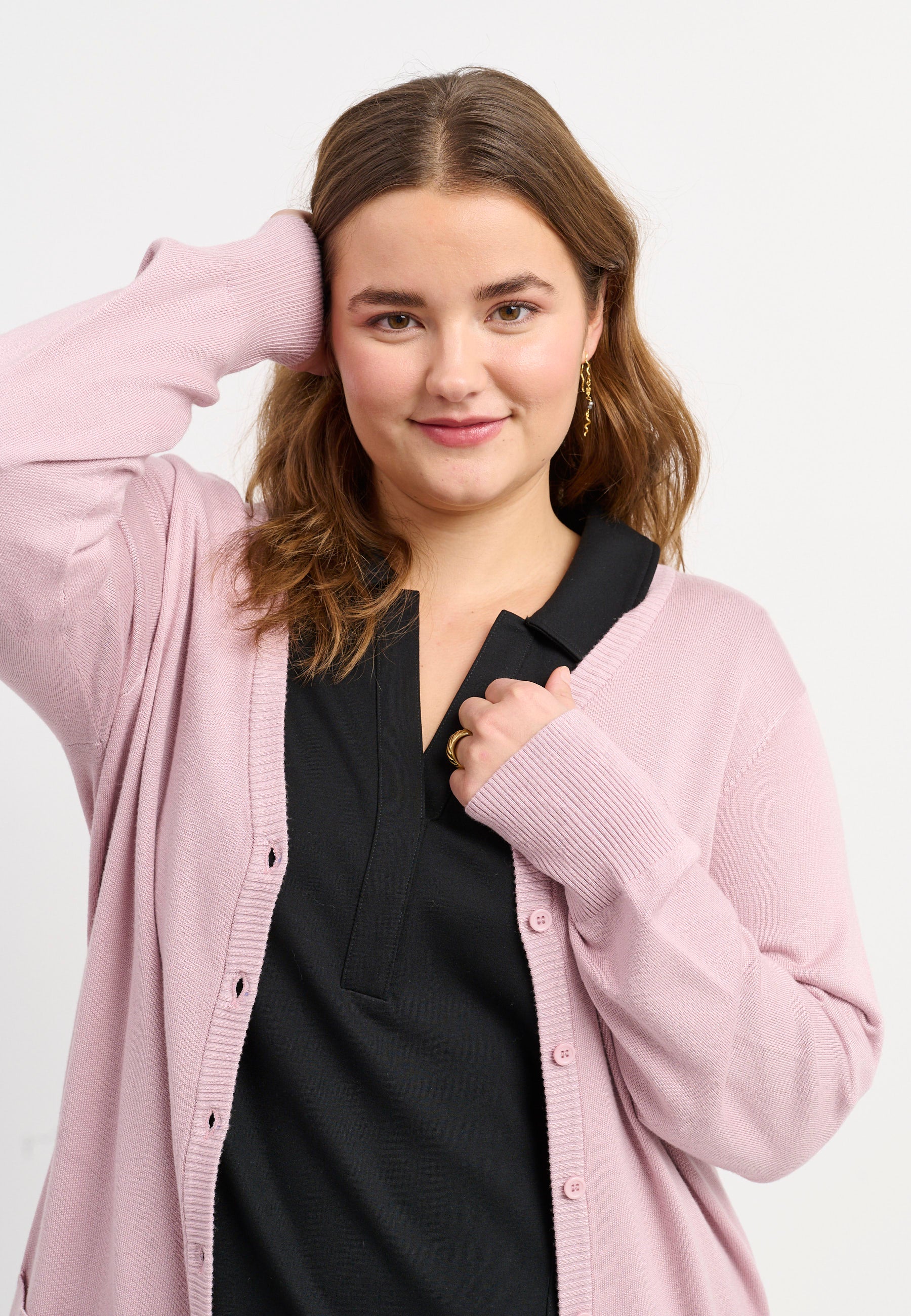 Adia ADSyverine Knit Cardigan 2051 Rose