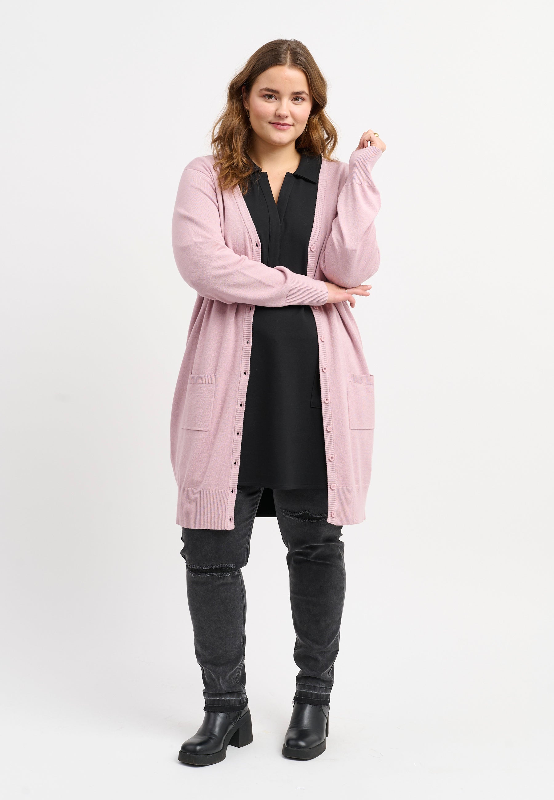 Adia ADSyverine Knit Cardigan 2051 Rose