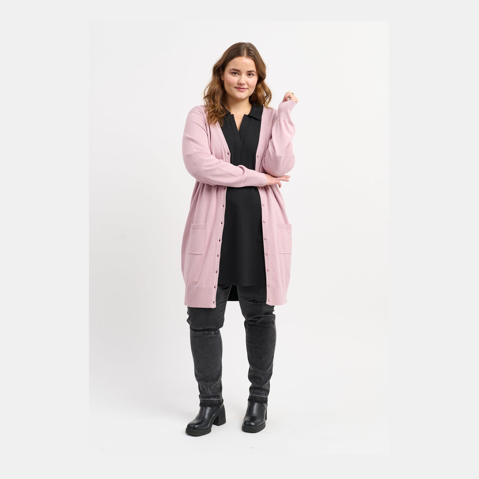 Adia ADSyverine Knit Cardigan 2051 Rose
